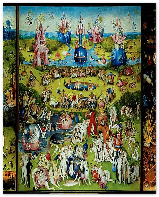 Garden Of Earthly Delights Poster, Heironymous Borsh Poster Late 15th Century - WallArtPrints4U