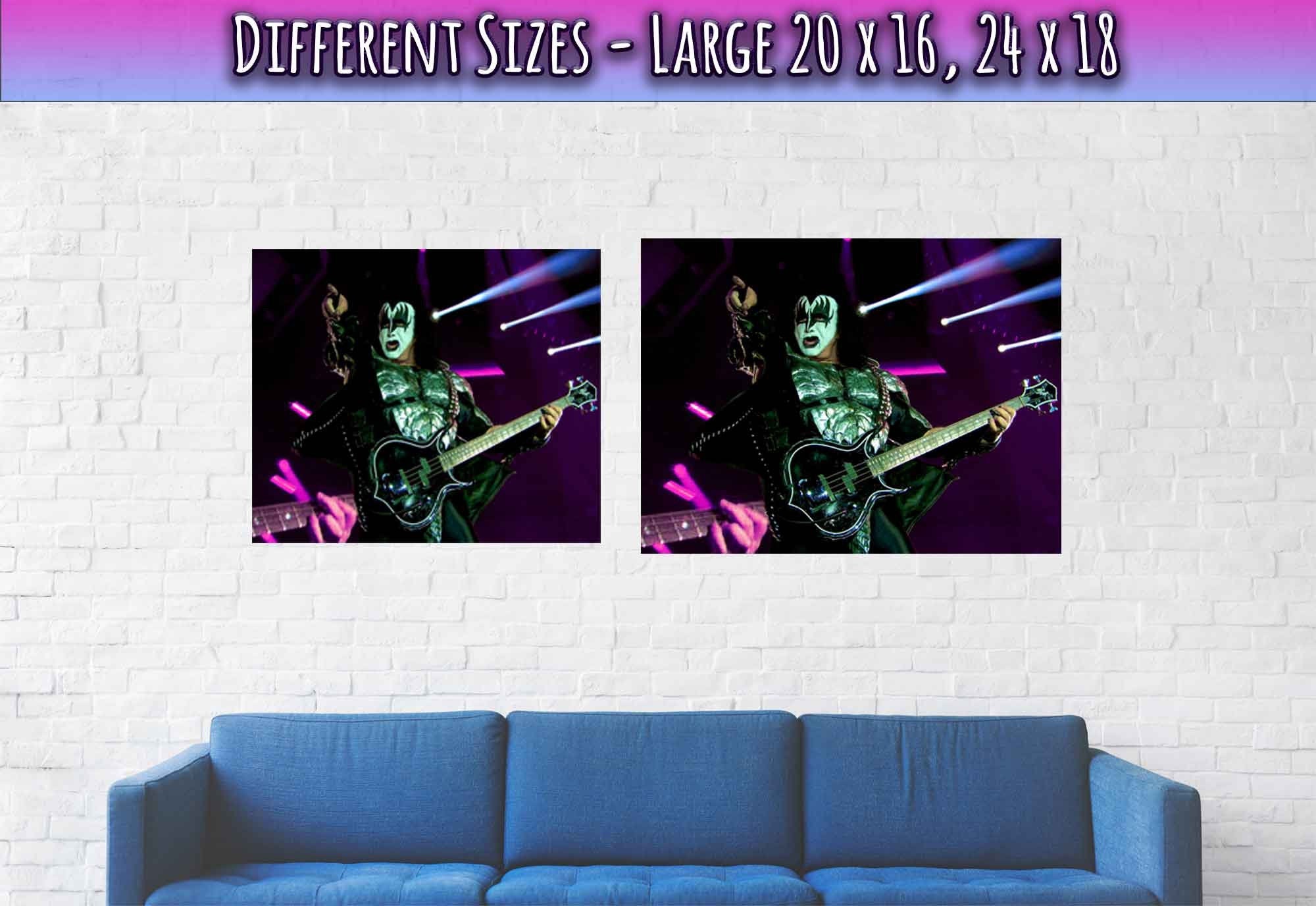 Gene Simmons Poster, Kiss Rock Band Poster Print, The Demon Hellfest - WallArtPrints4U