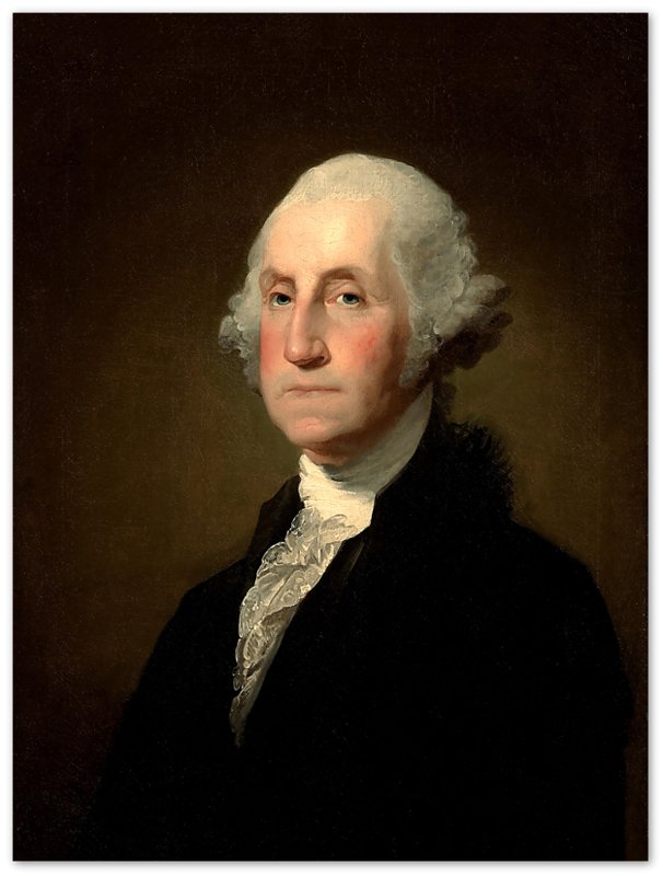 George Washington Poster, 1st President Of Usa, Vintage Portrait - George Washington Print, Founding Father - WallArtPrints4U