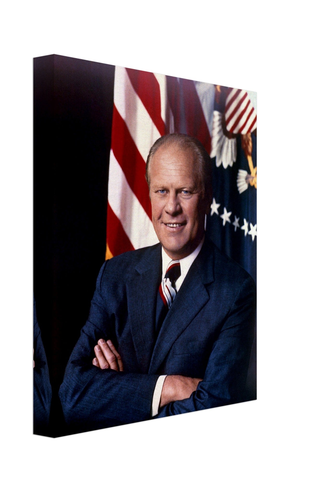Gerald Ford Canvas, 38th President Of These United States, Vintage Photo Portrait - Gerald Ford Canvas Print - WallArtPrints4U