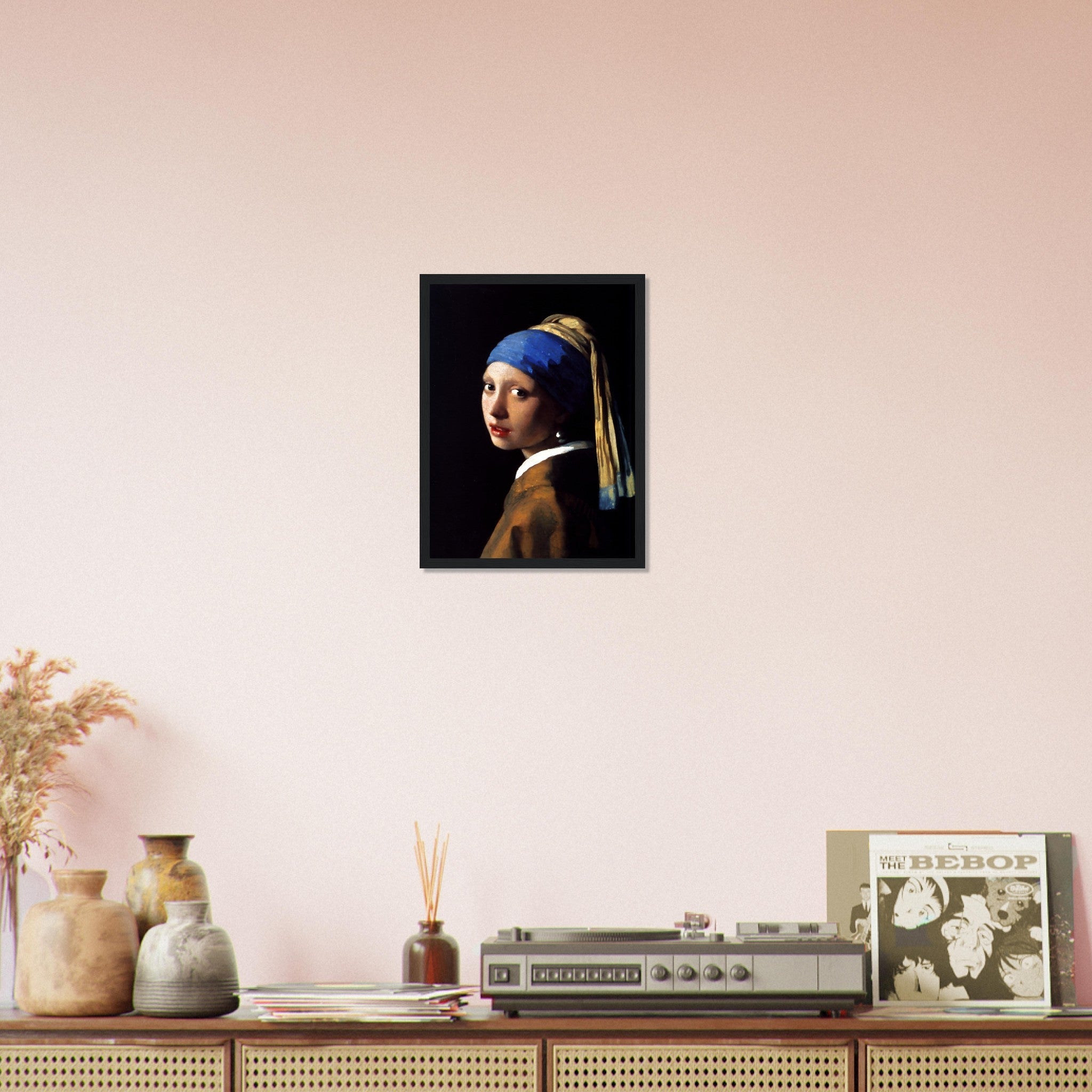 Girl With A Pearl Earring Framed Print, Johannes Vermeer Vintage Masterpiece - Girl With A Pearl Earring Framed - WallArtPrints4U