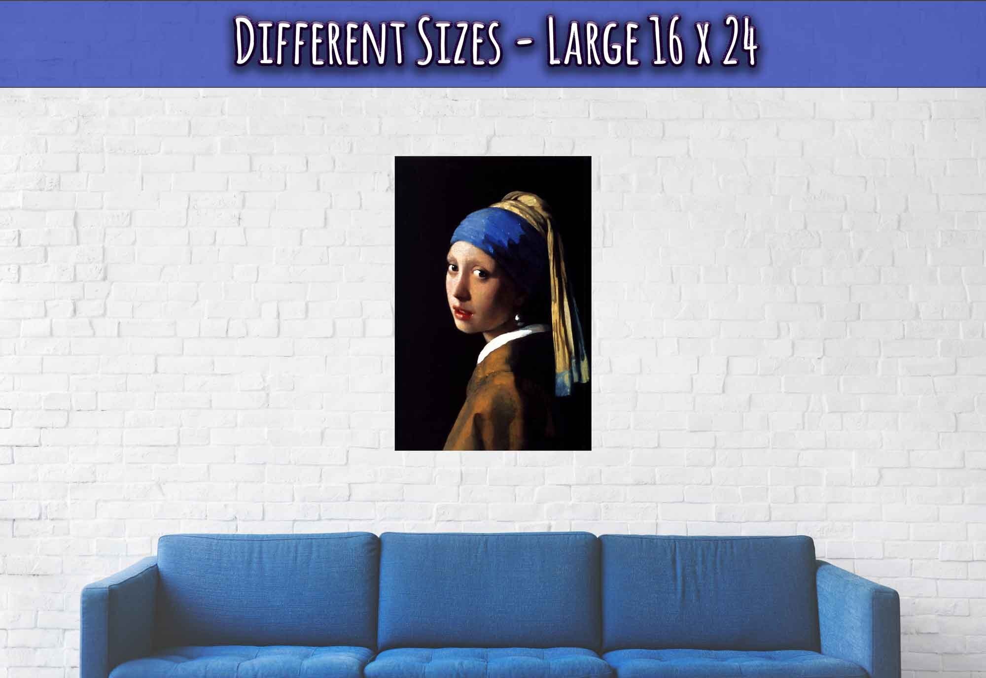 Girl With A Pearl Earring Poster, Johannes Vermeer Vintage Masterpiece - Girl With A Pearl Earring Print - WallArtPrints4U