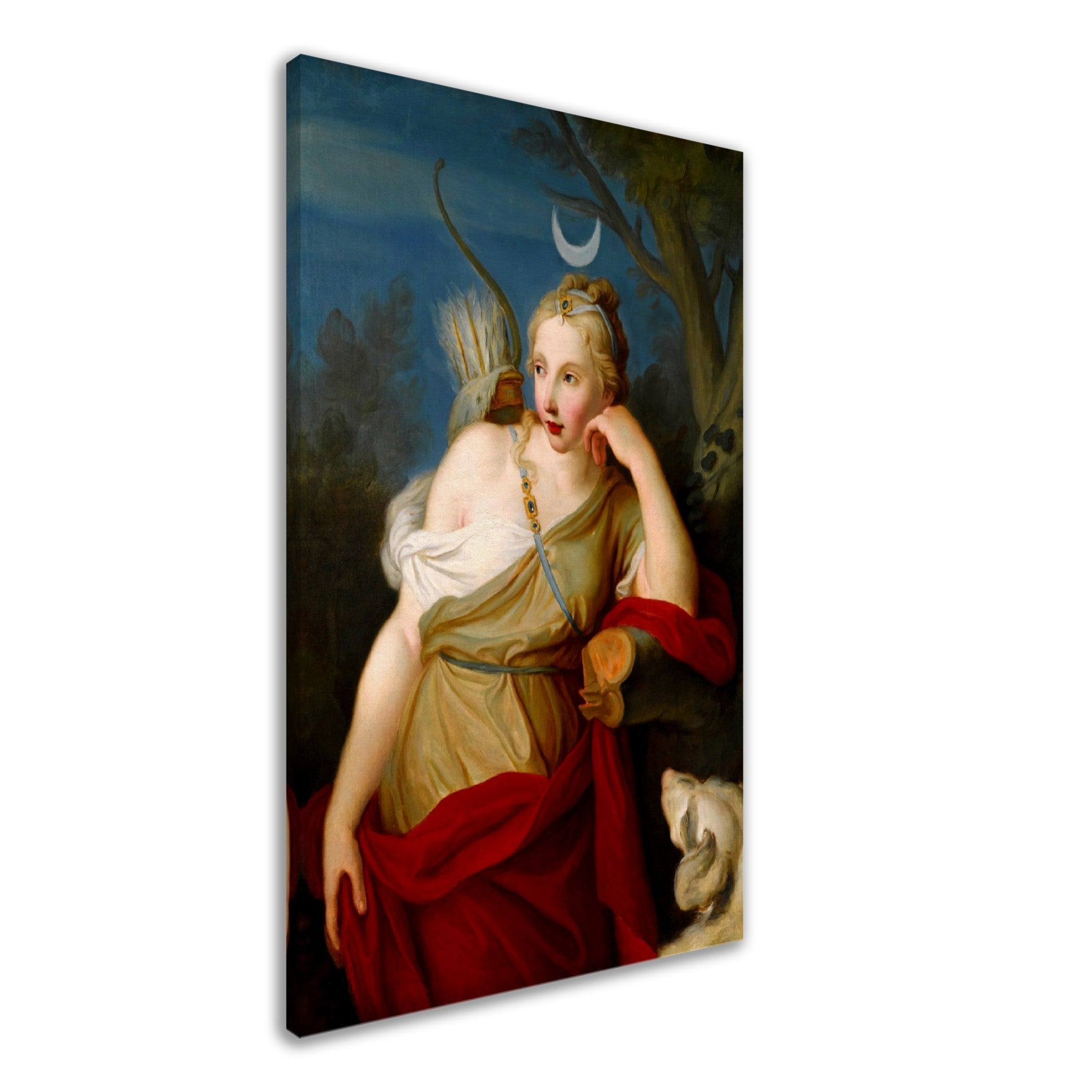 Goddess Diana Canvas, Goddess Artemis Canvas Print, Goddess Of The Moon And Hunt - WallArtPrints4U