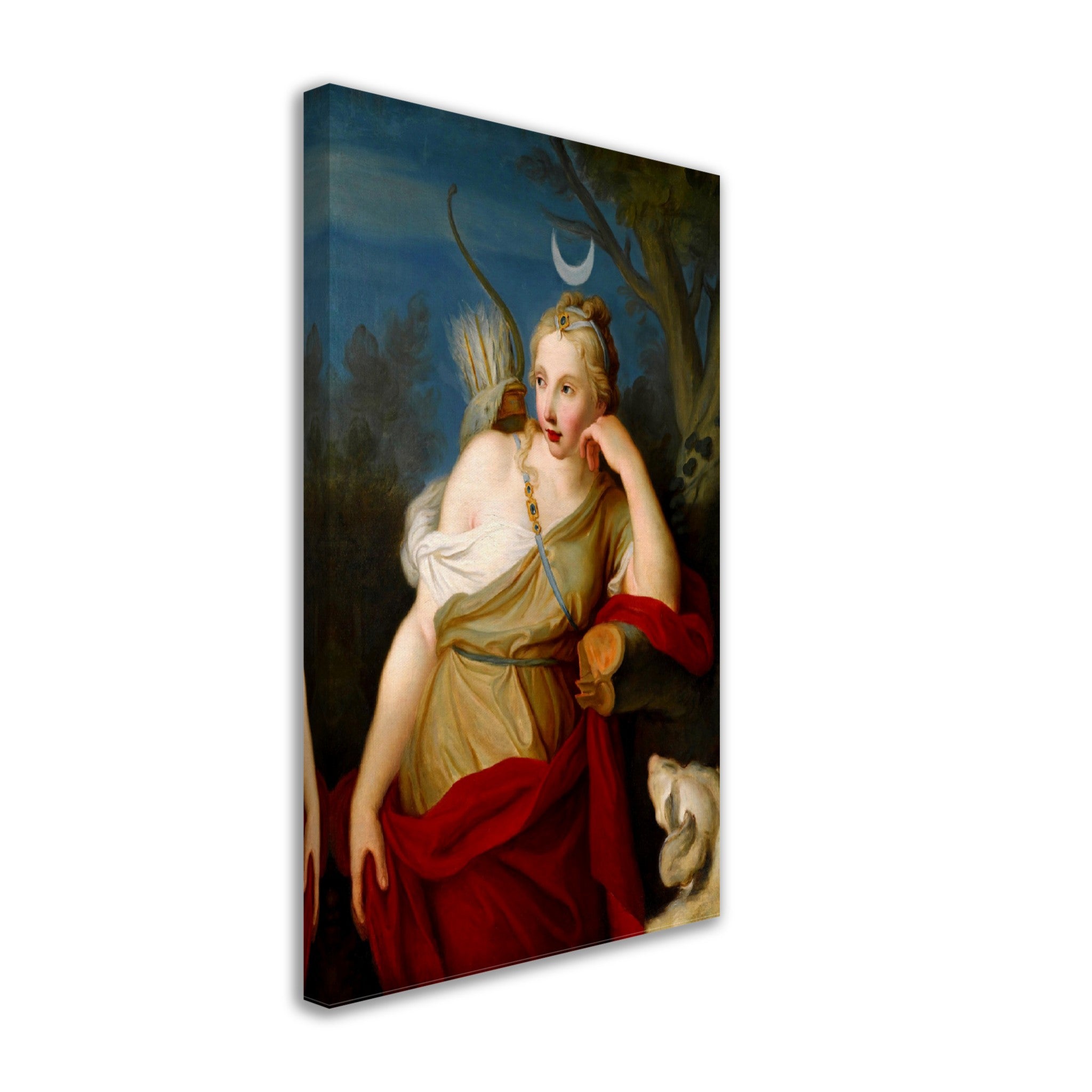 Goddess Diana Canvas, Goddess Artemis Canvas Print, Goddess Of The Moon And Hunt - WallArtPrints4U