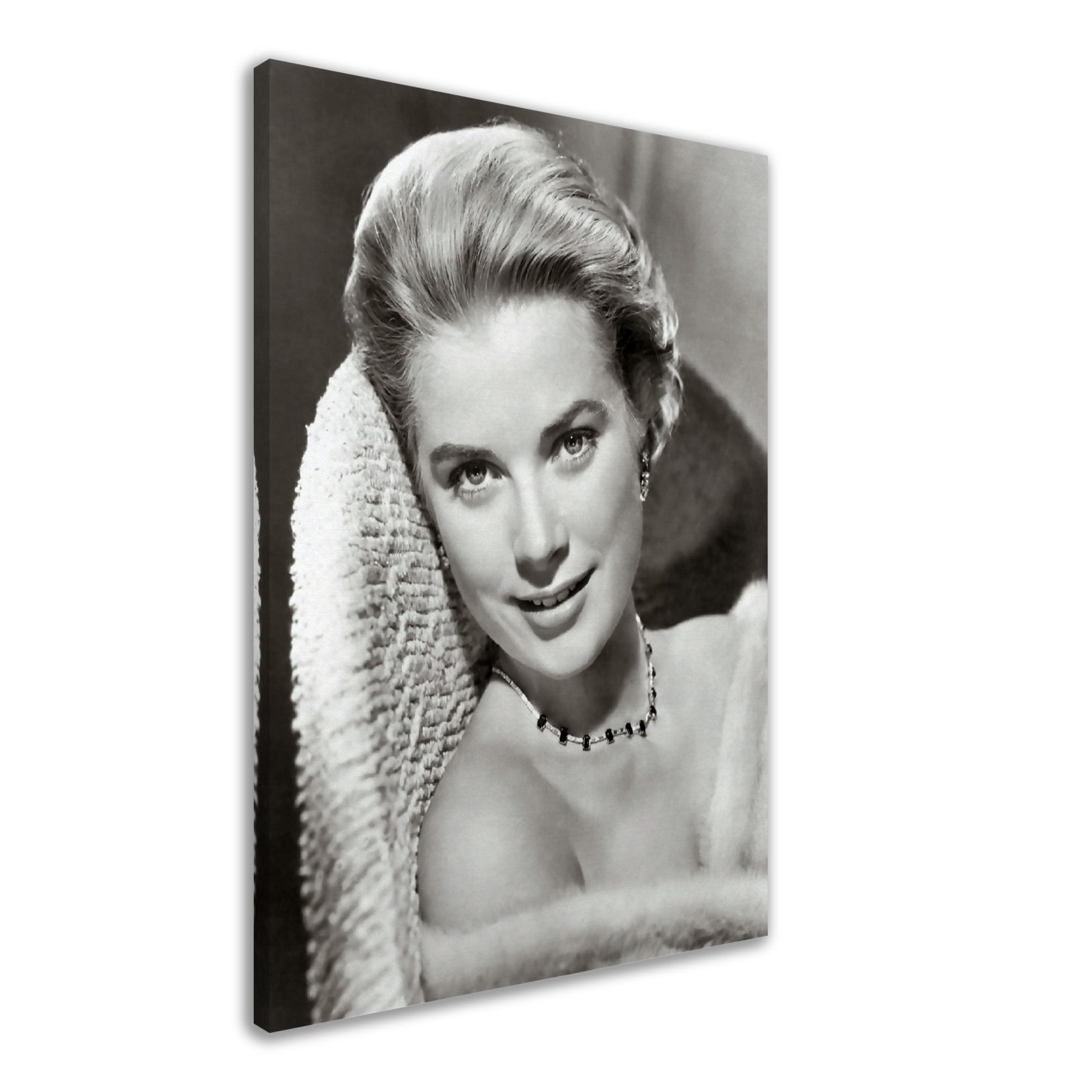 Grace Kelly Canvas, Fashion Icon, Rare Photo - Iconic Grace Kelly Canvas Print - Hollywood Silver Screen Star - WallArtPrints4U