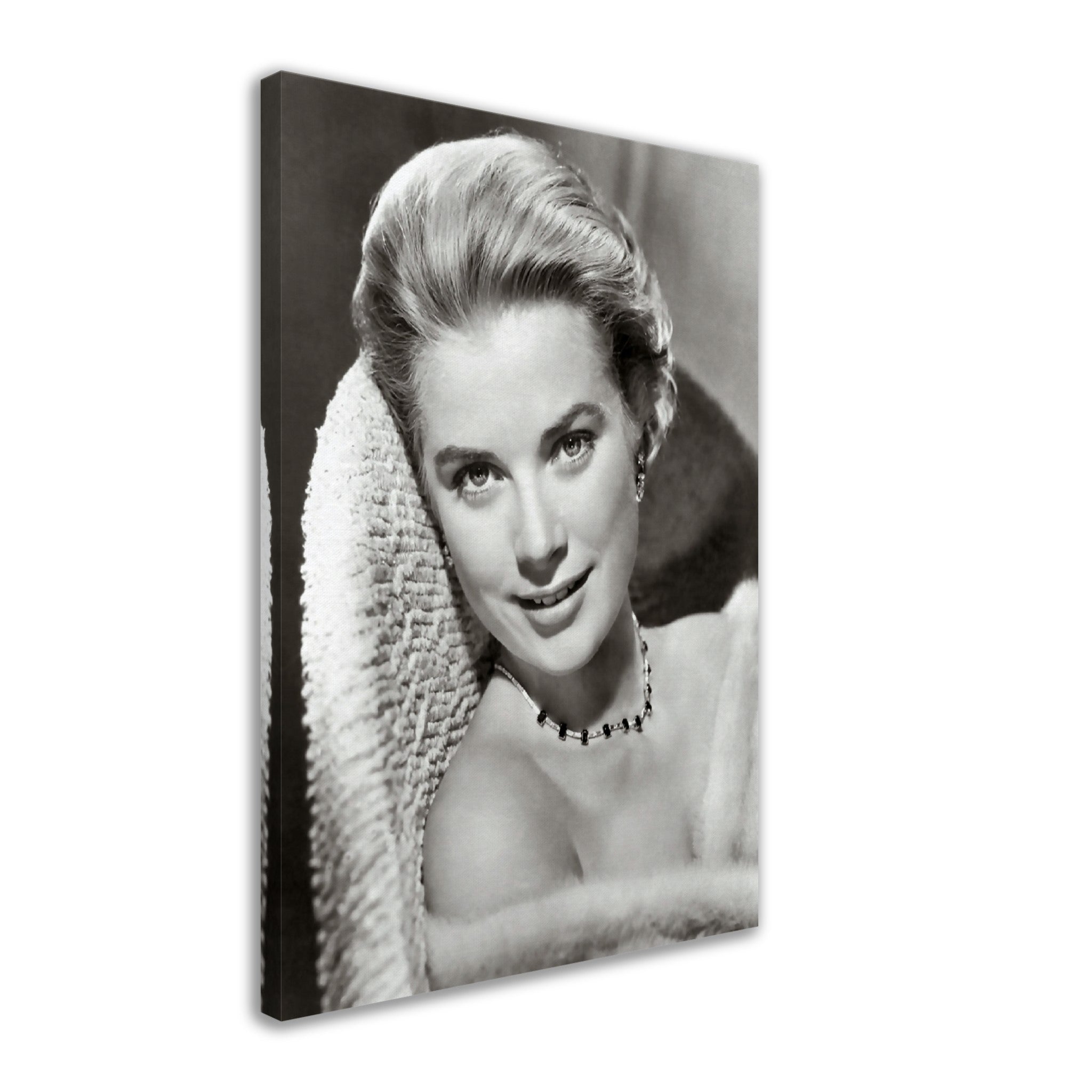 Grace Kelly Canvas, Fashion Icon, Rare Photo - Iconic Grace Kelly Canvas Print - Hollywood Silver Screen Star - WallArtPrints4U