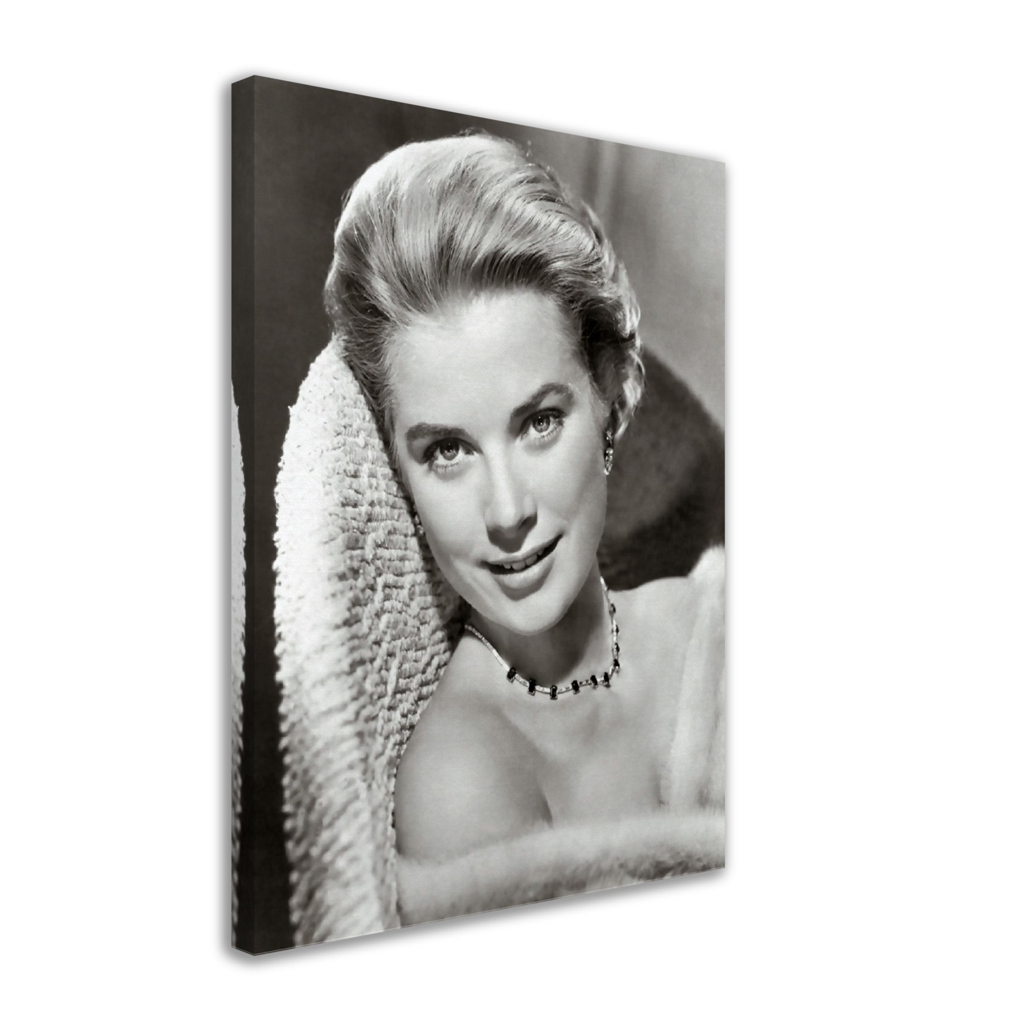 Grace Kelly Canvas, Fashion Icon, Rare Photo - Iconic Grace Kelly Canvas Print - Hollywood Silver Screen Star - WallArtPrints4U