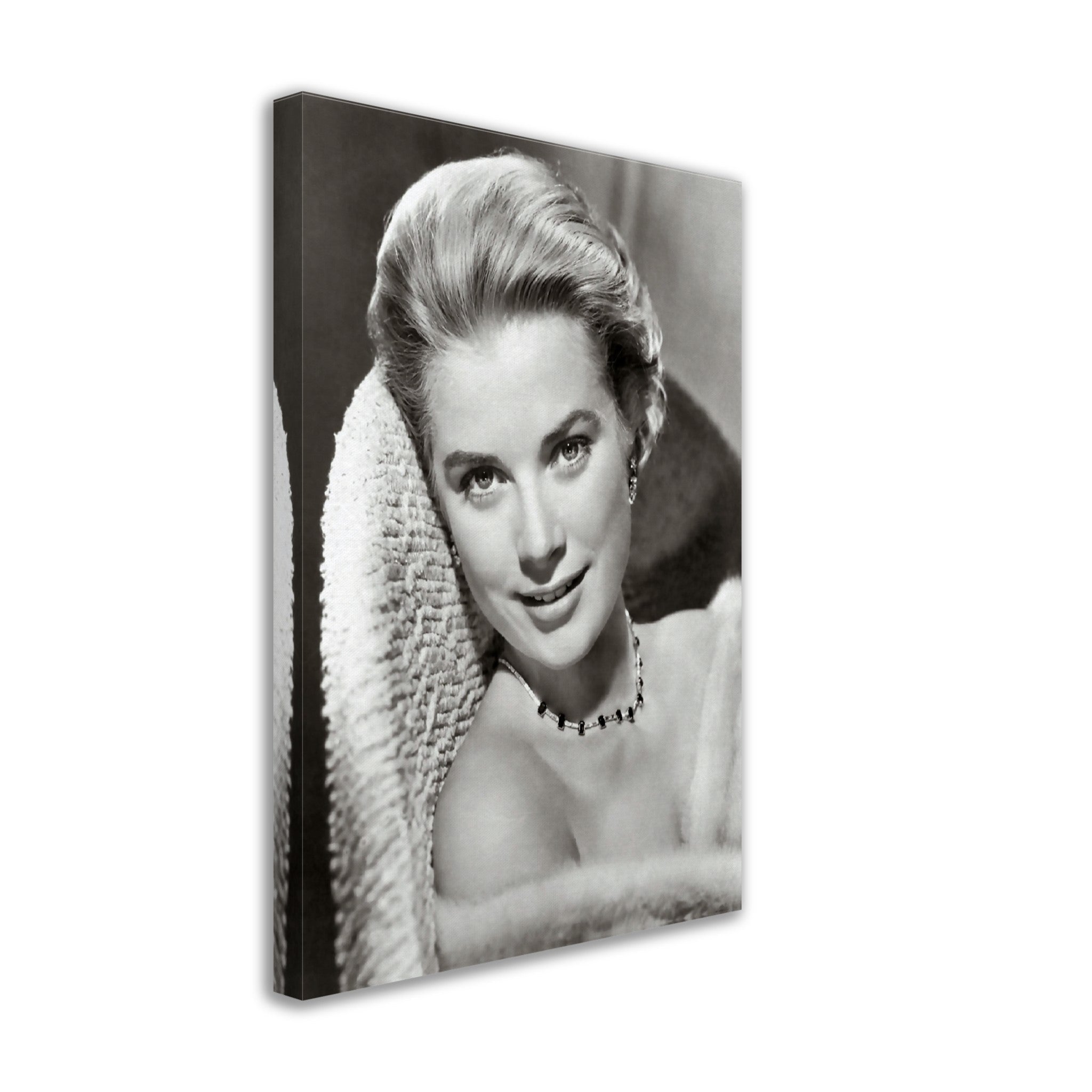 Grace Kelly Canvas, Fashion Icon, Rare Photo - Iconic Grace Kelly Canvas Print - Hollywood Silver Screen Star - WallArtPrints4U