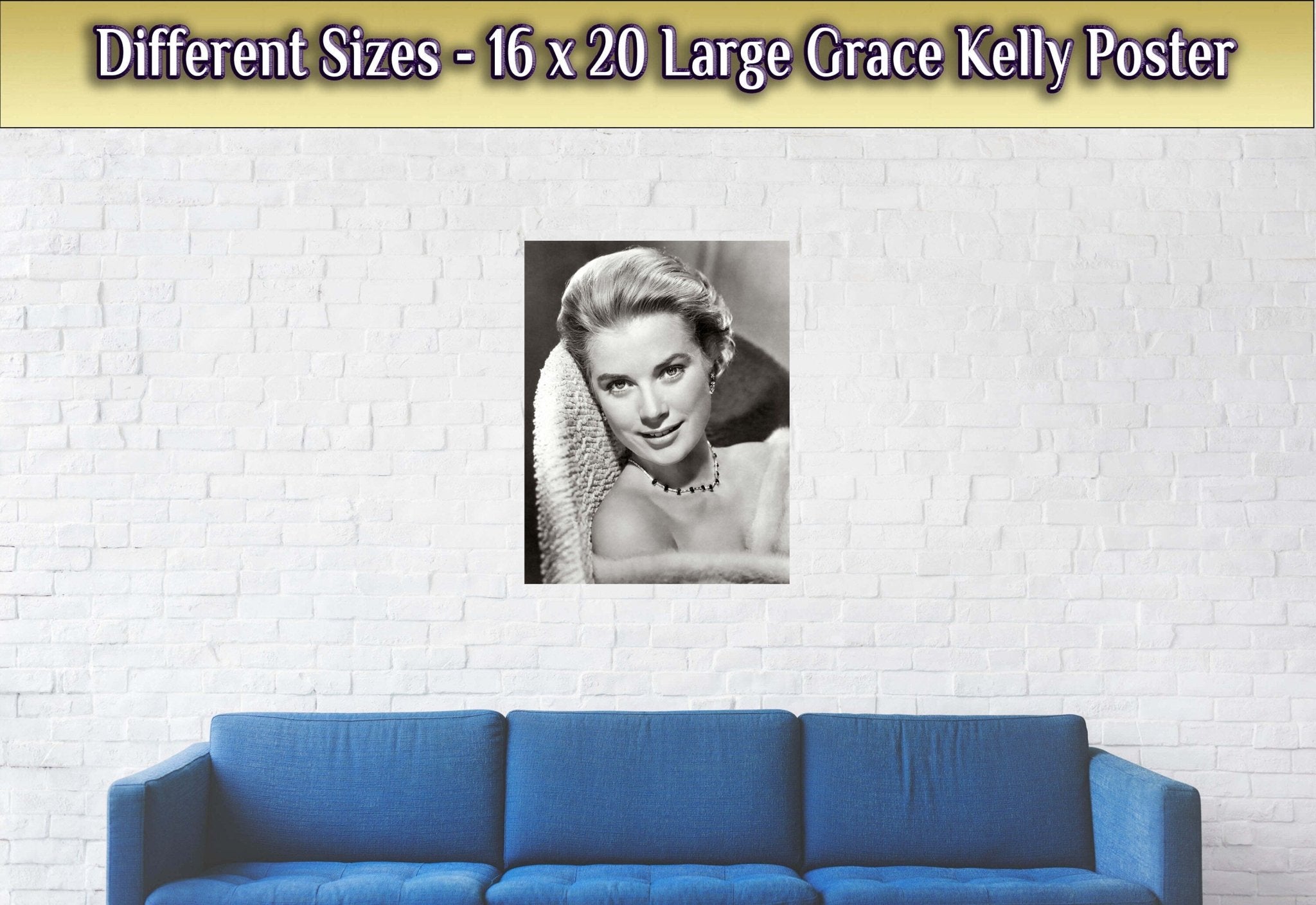 Grace Kelly Poster, Fashion Icon, Rare Photo - Iconic Grace Kelly Print - Hollywood Silver Screen Star - WallArtPrints4U