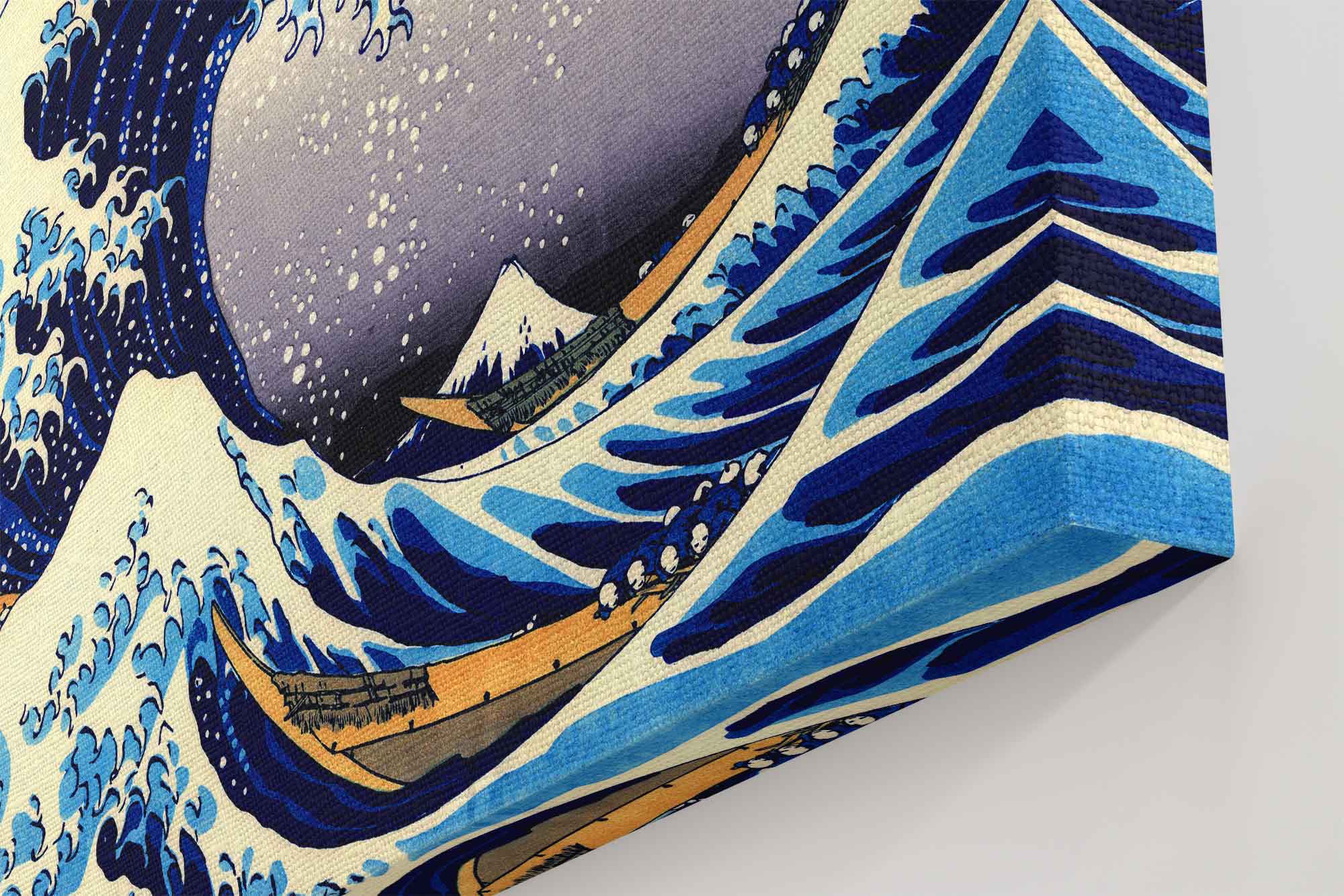 Great Wave Kanagawa Canvas Print, Katsushika Hokusai 1833 - Great Wave Kanagawa Print - WallArtPrints4U