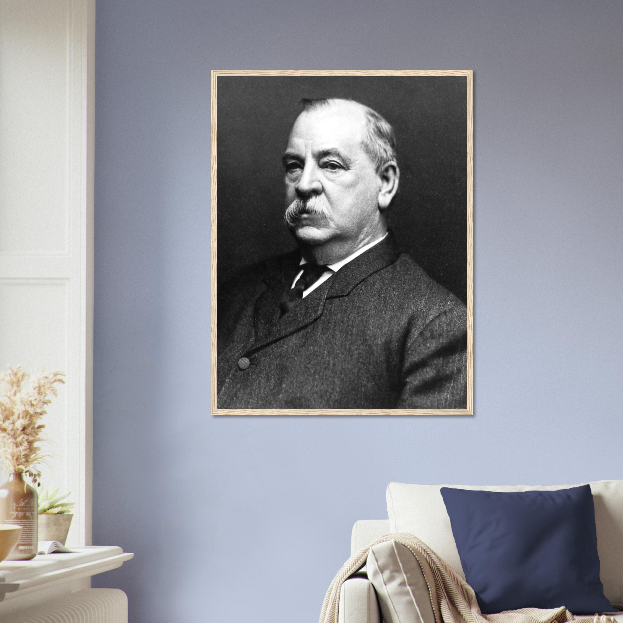 Grover Cleveland Framed, 22nd & 24th President Of Usa, Vintage Photo Portrait - Grover Cleveland Framed Print - WallArtPrints4U