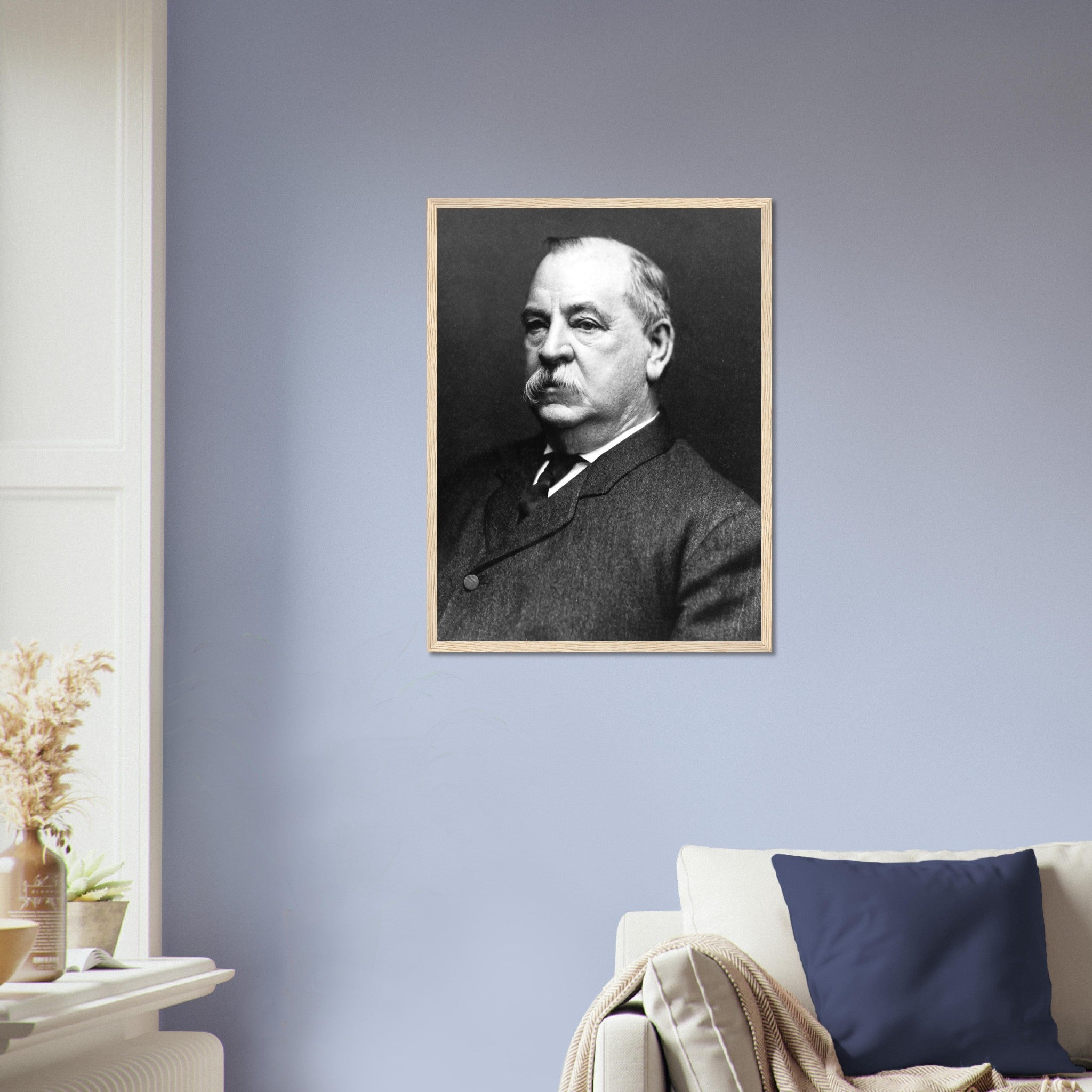 Grover Cleveland Framed, 22nd & 24th President Of Usa, Vintage Photo Portrait - Grover Cleveland Framed Print - WallArtPrints4U
