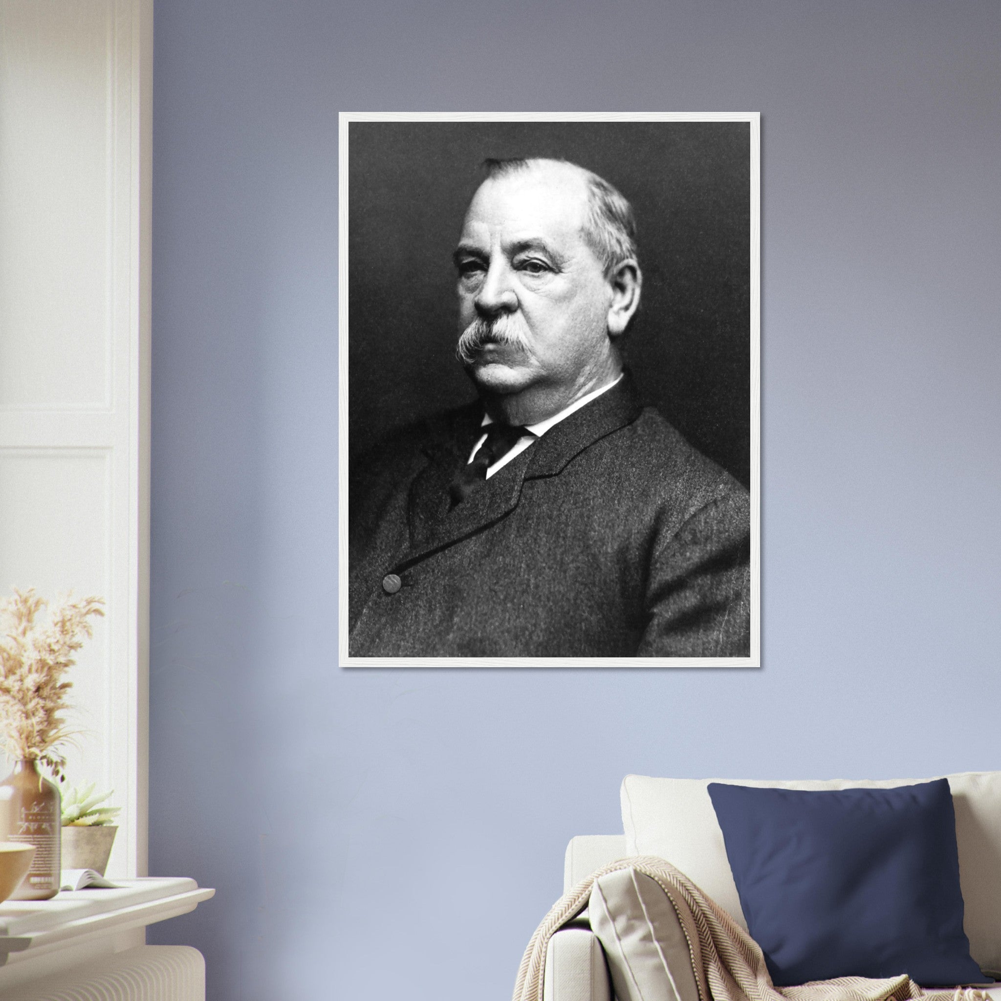 Grover Cleveland Framed, 22nd & 24th President Of Usa, Vintage Photo Portrait - Grover Cleveland Framed Print - WallArtPrints4U