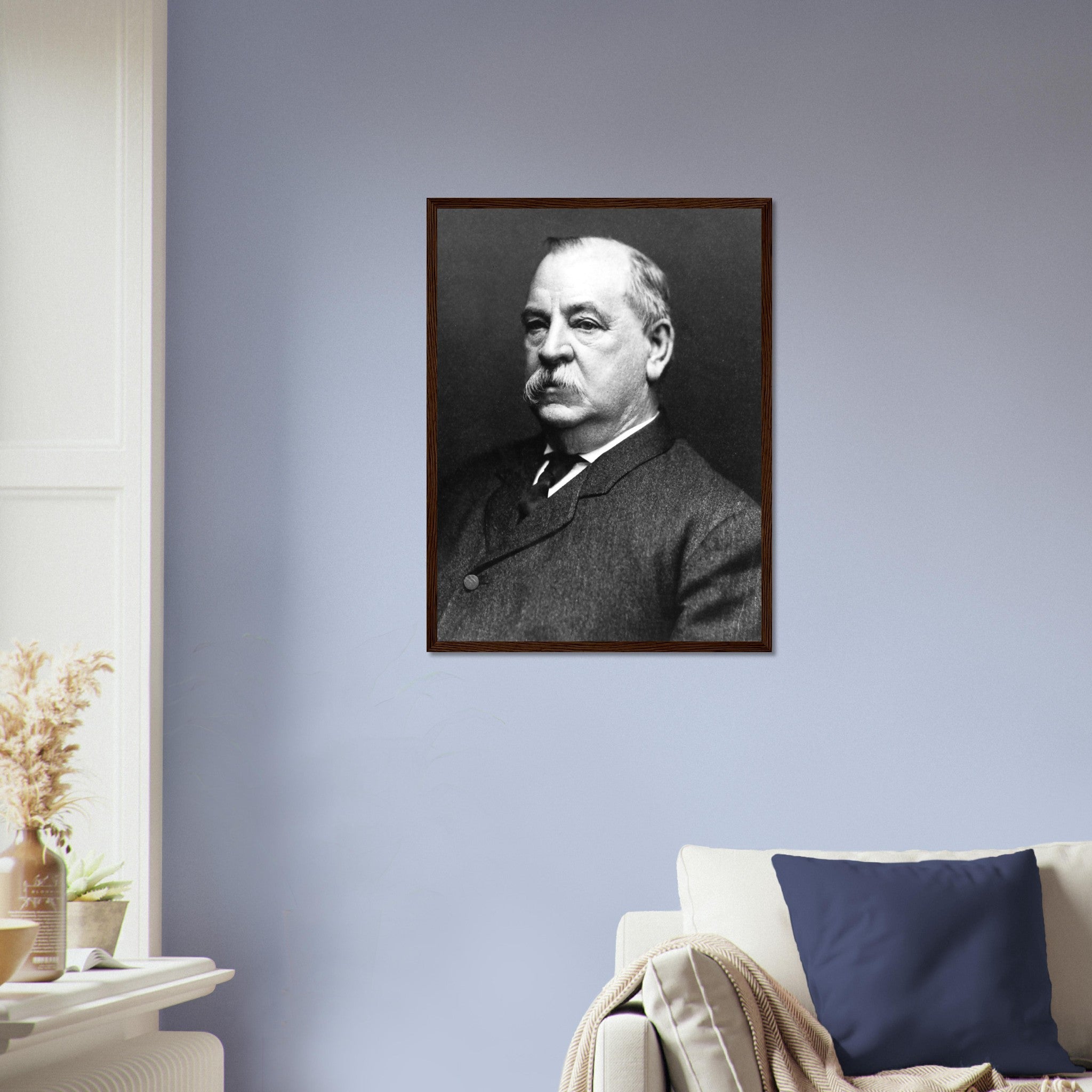 Grover Cleveland Framed, 22nd & 24th President Of Usa, Vintage Photo Portrait - Grover Cleveland Framed Print - WallArtPrints4U