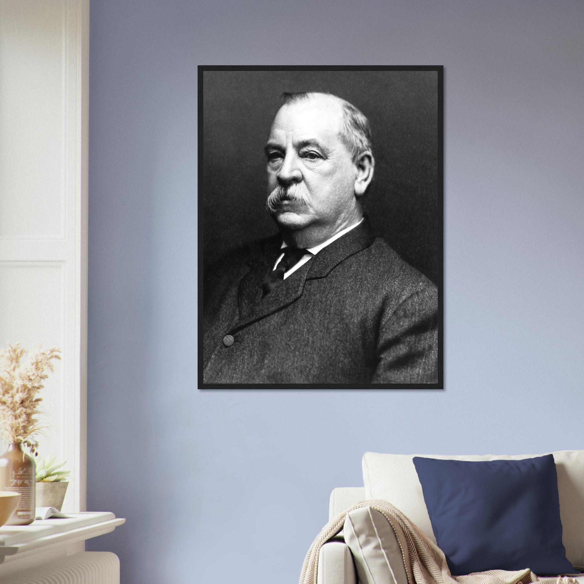 Grover Cleveland Framed, 22nd & 24th President Of Usa, Vintage Photo Portrait - Grover Cleveland Framed Print - WallArtPrints4U
