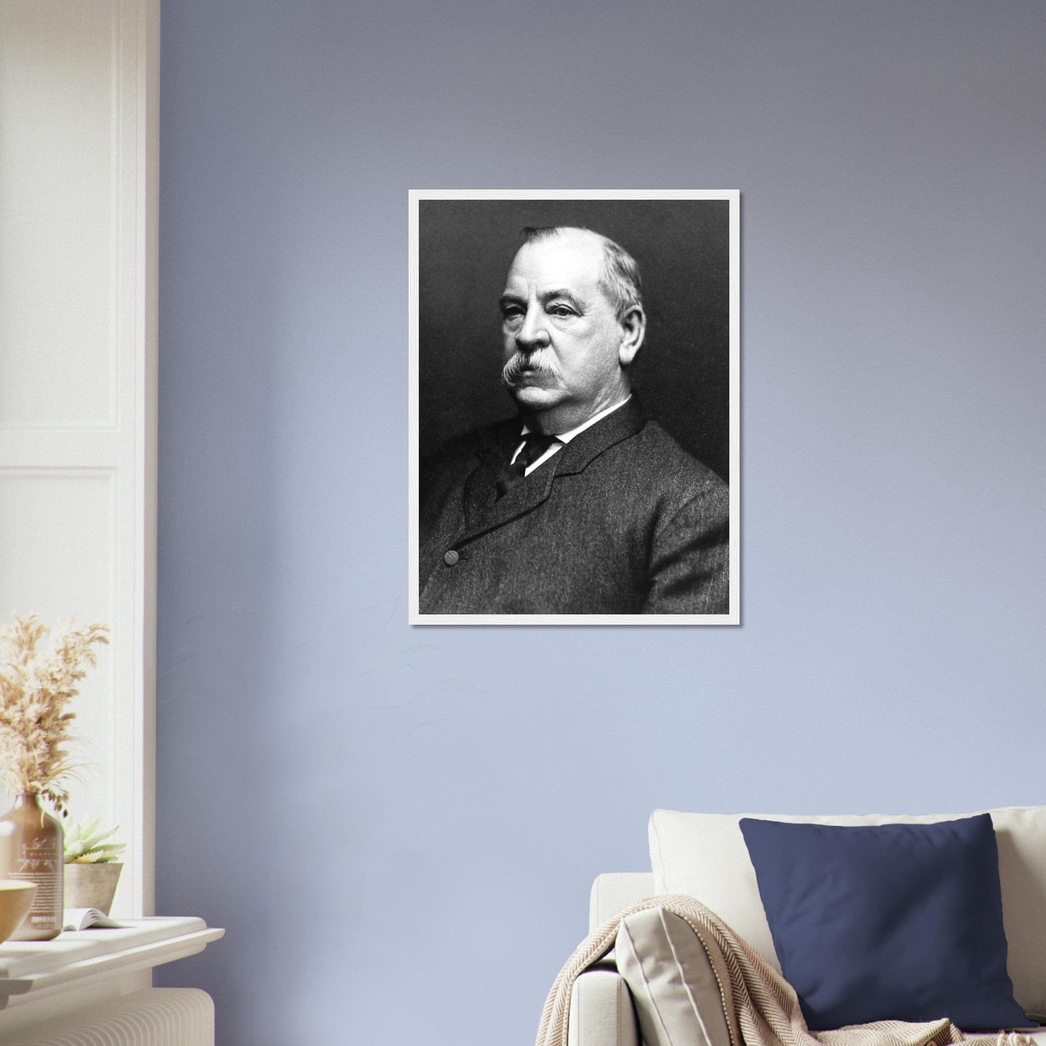 Grover Cleveland Framed, 22nd & 24th President Of Usa, Vintage Photo Portrait - Grover Cleveland Framed Print - WallArtPrints4U