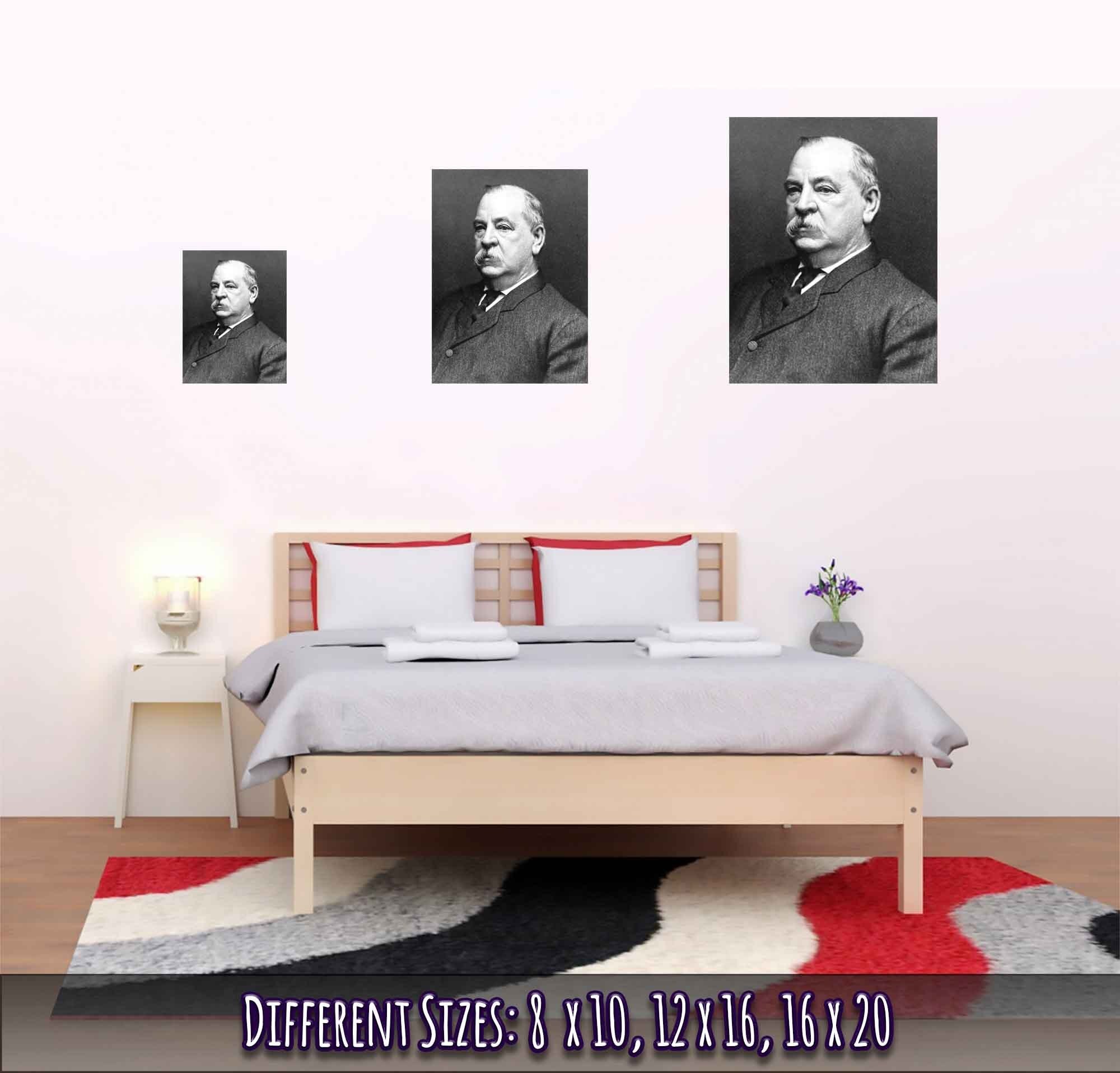 Grover Cleveland Poster, 22nd & 24th President Of Usa, Vintage Photo Portrait - Grover Cleveland Print - WallArtPrints4U