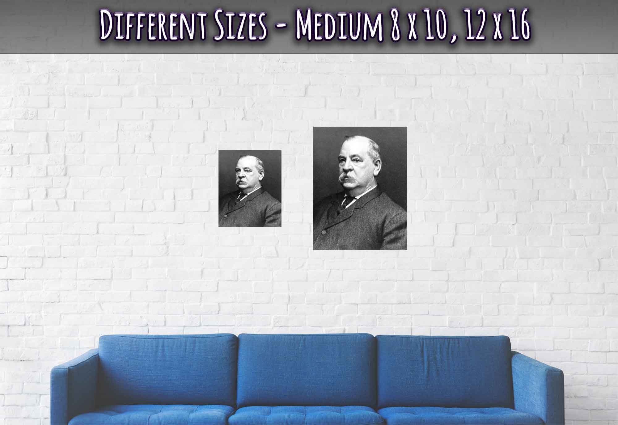 Grover Cleveland Poster, 22nd & 24th President Of Usa, Vintage Photo Portrait - Grover Cleveland Print - WallArtPrints4U