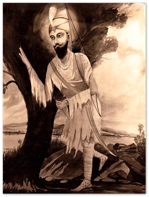 Guru Gobind Singh Poster, Tenth Sikh Guru - Guru Gobind Singh Print - WallArtPrints4U