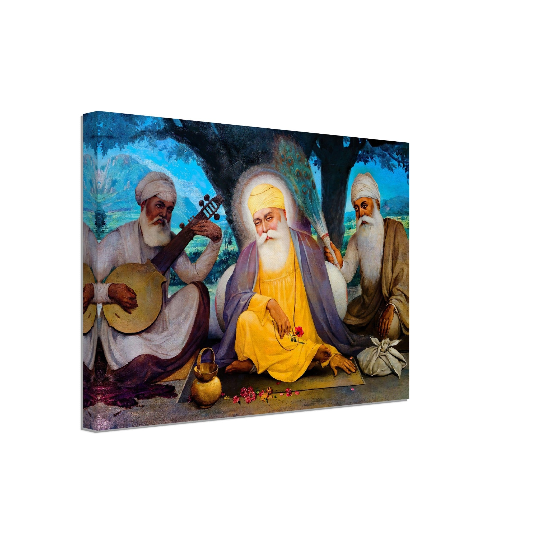 Guru Nanak Canvas, Baba Nanak Founder Of Sikhism - Guru Nanak Canvas Print - WallArtPrints4U