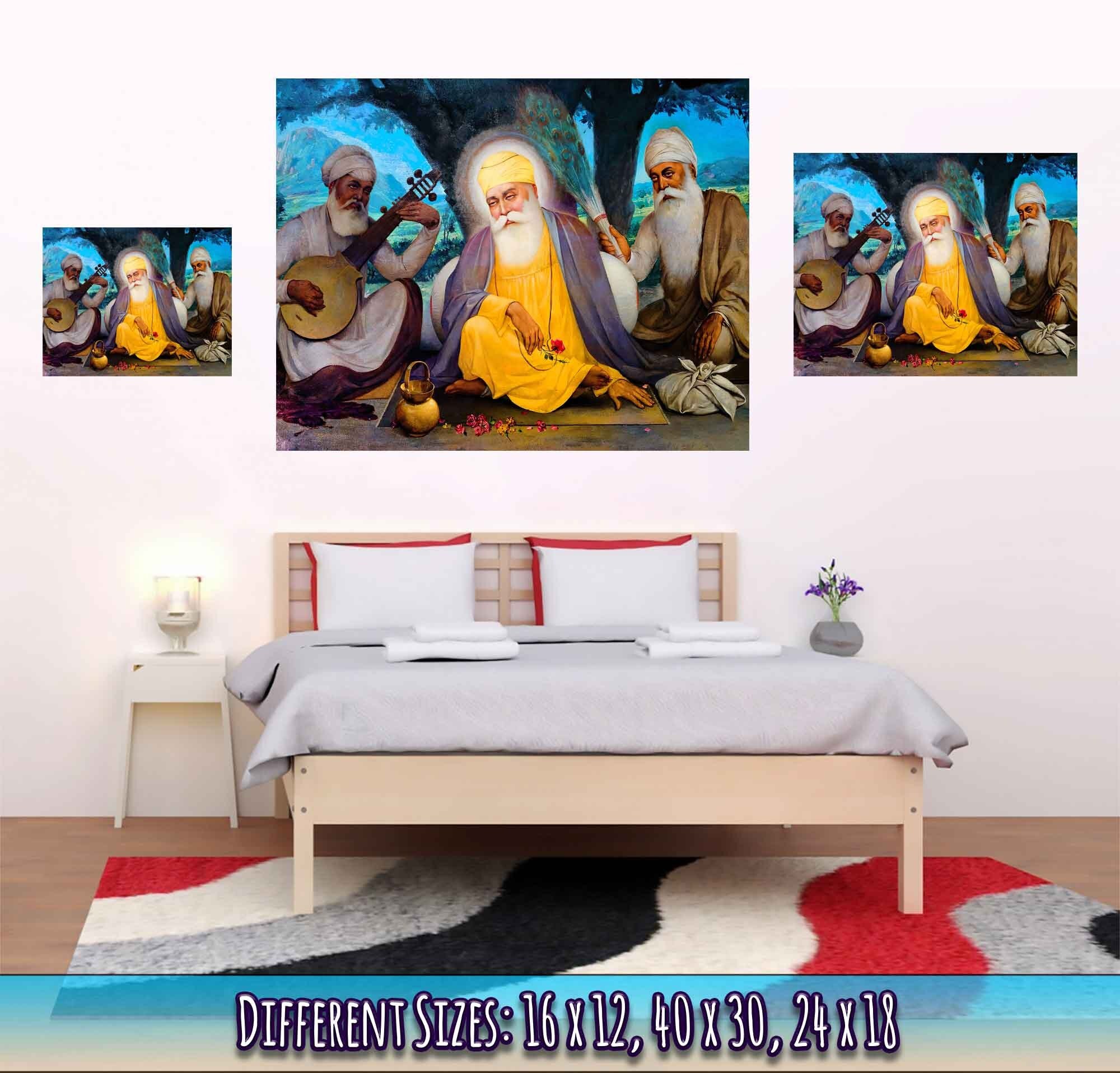 Guru Nanak Poster, Baba Nanak Founder Of Sikhism - Guru Nanak Print - WallArtPrints4U