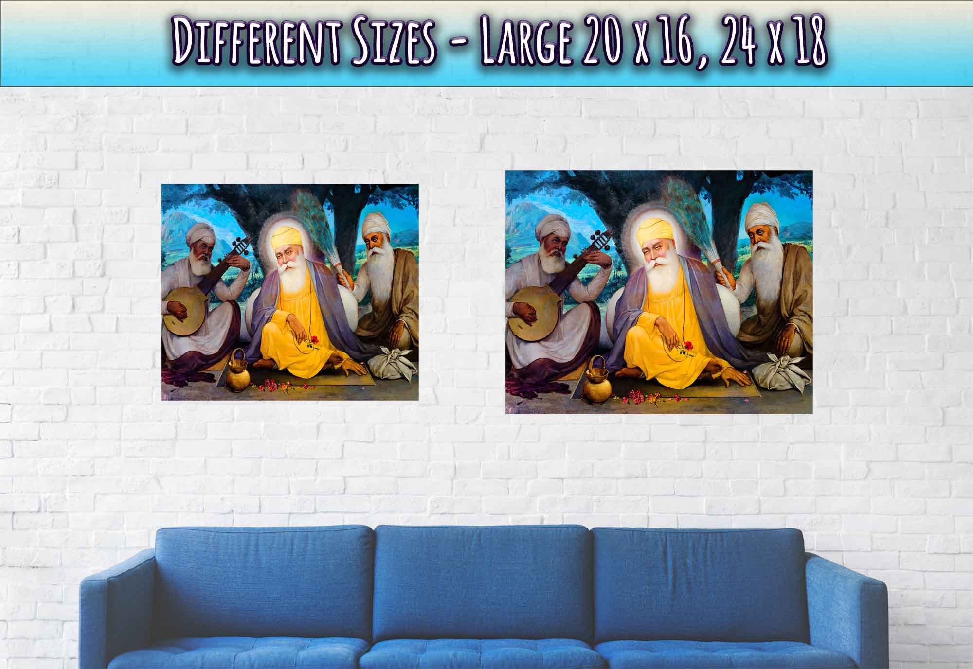 Guru Nanak Poster, Baba Nanak Founder Of Sikhism - Guru Nanak Print - WallArtPrints4U