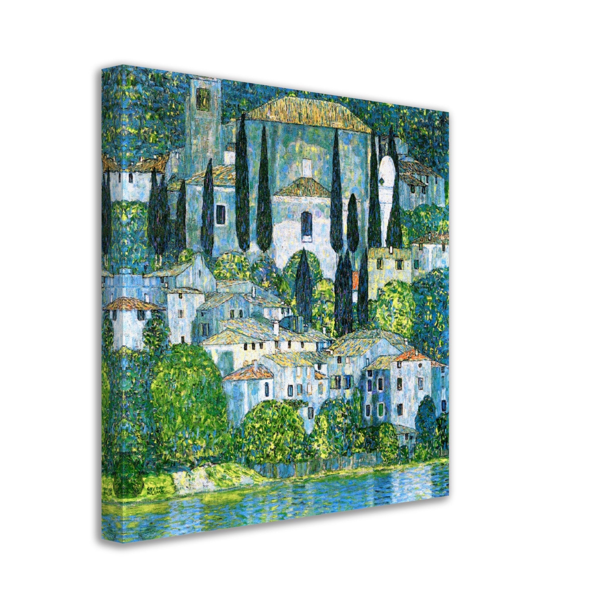 Gustav Klimt Canvas Church In Cassone Canvas Print, Gustav Klimt - WallArtPrints4U