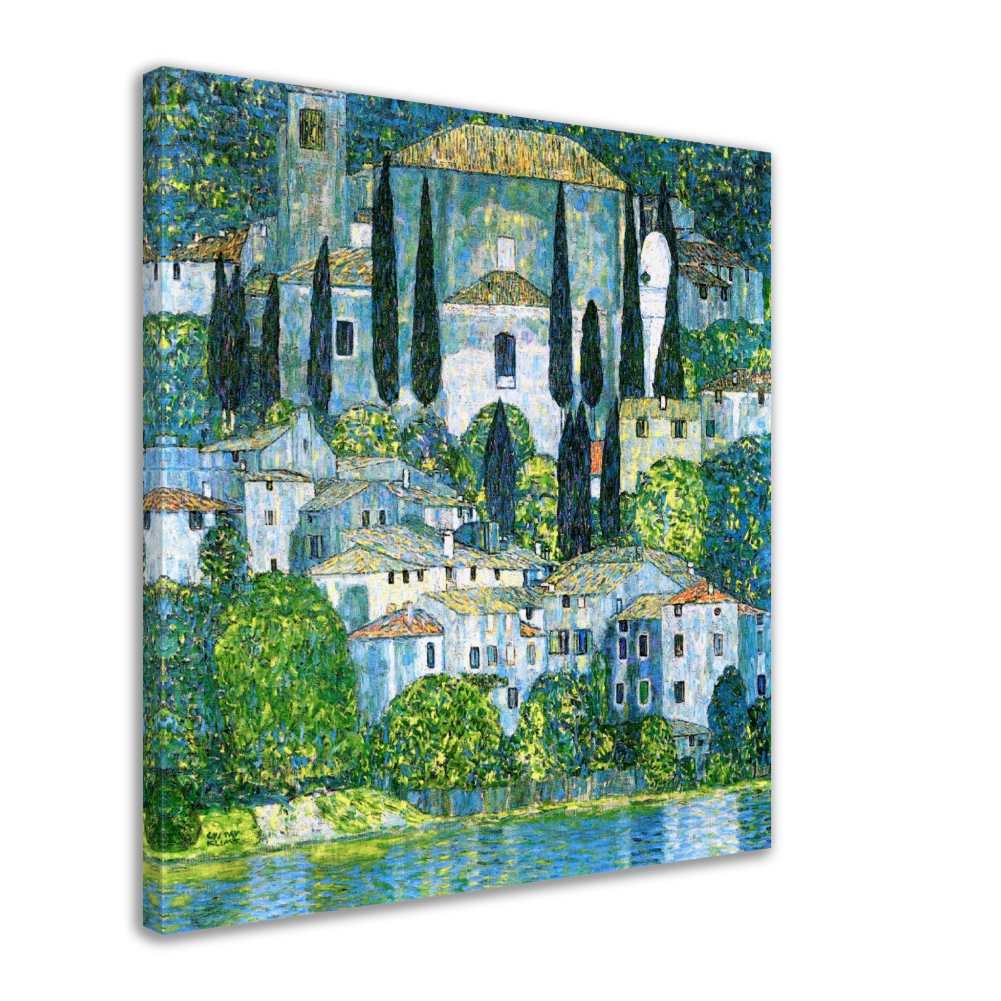 Gustav Klimt Canvas Church In Cassone Canvas Print, Gustav Klimt - WallArtPrints4U