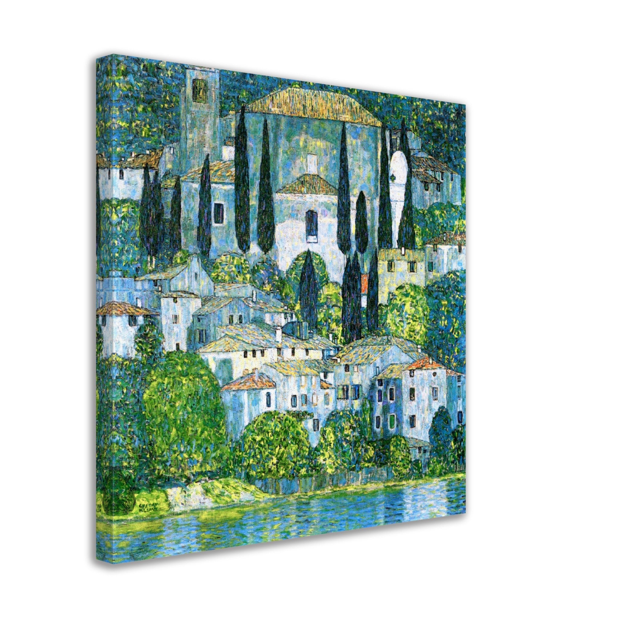 Gustav Klimt Canvas Church In Cassone Canvas Print, Gustav Klimt - WallArtPrints4U