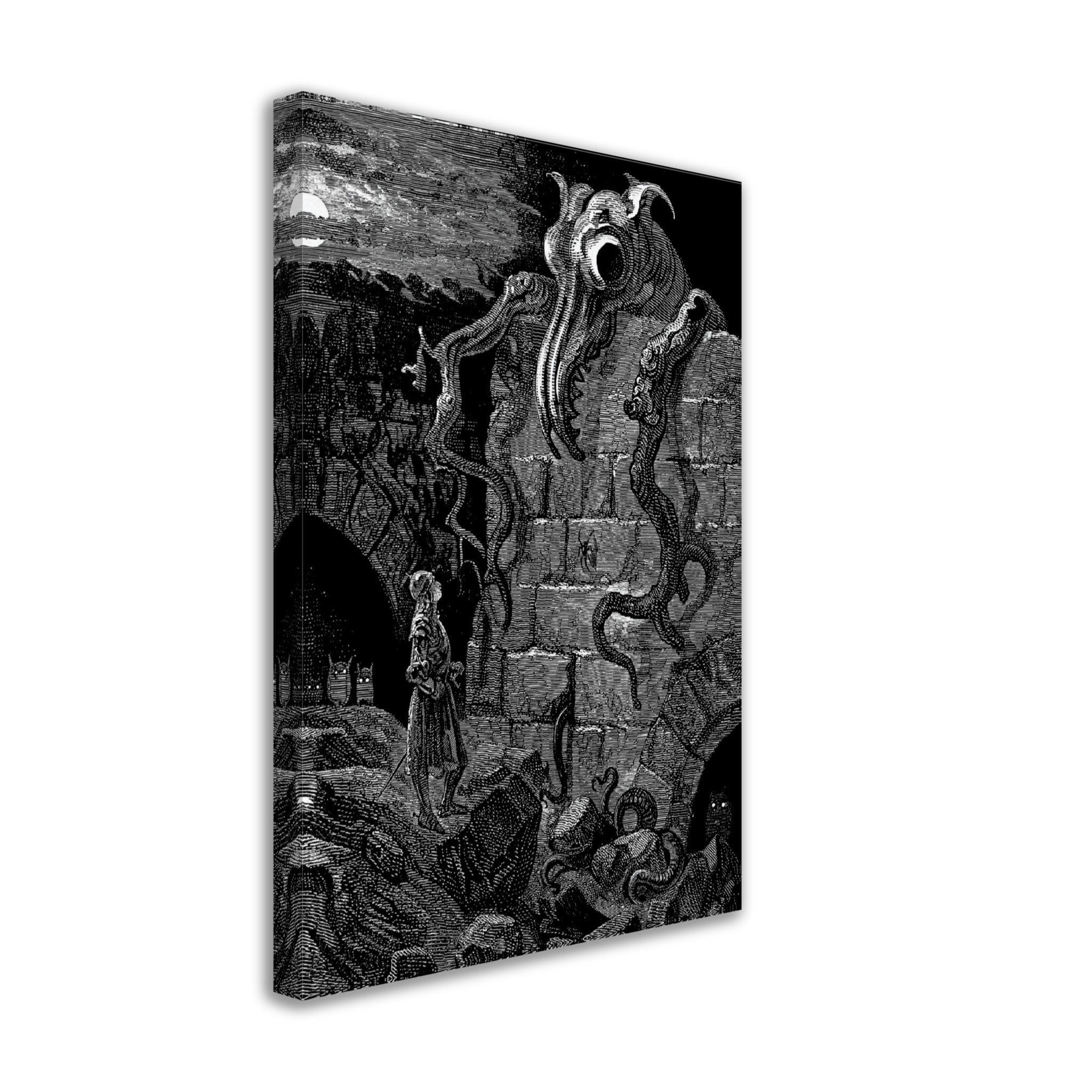 Gustave Dore Canvas - Gnarled Monster Canvas Print, From The Legend Of Croquemitaine. - WallArtPrints4U