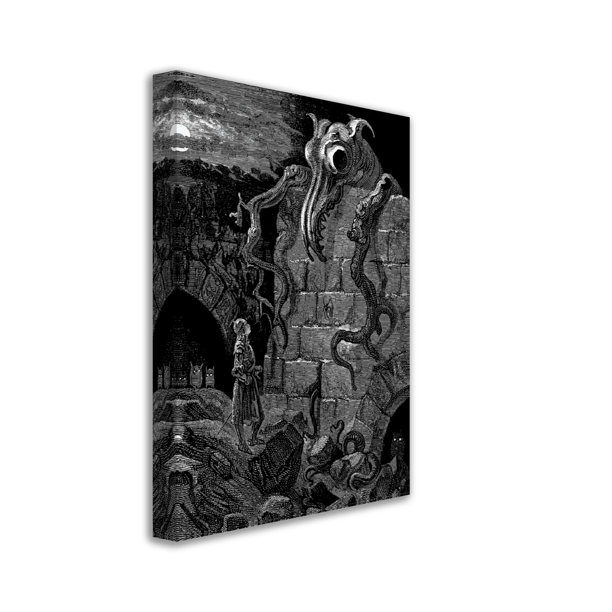 Gustave Dore Canvas - Gnarled Monster Canvas Print, From The Legend Of Croquemitaine. - WallArtPrints4U