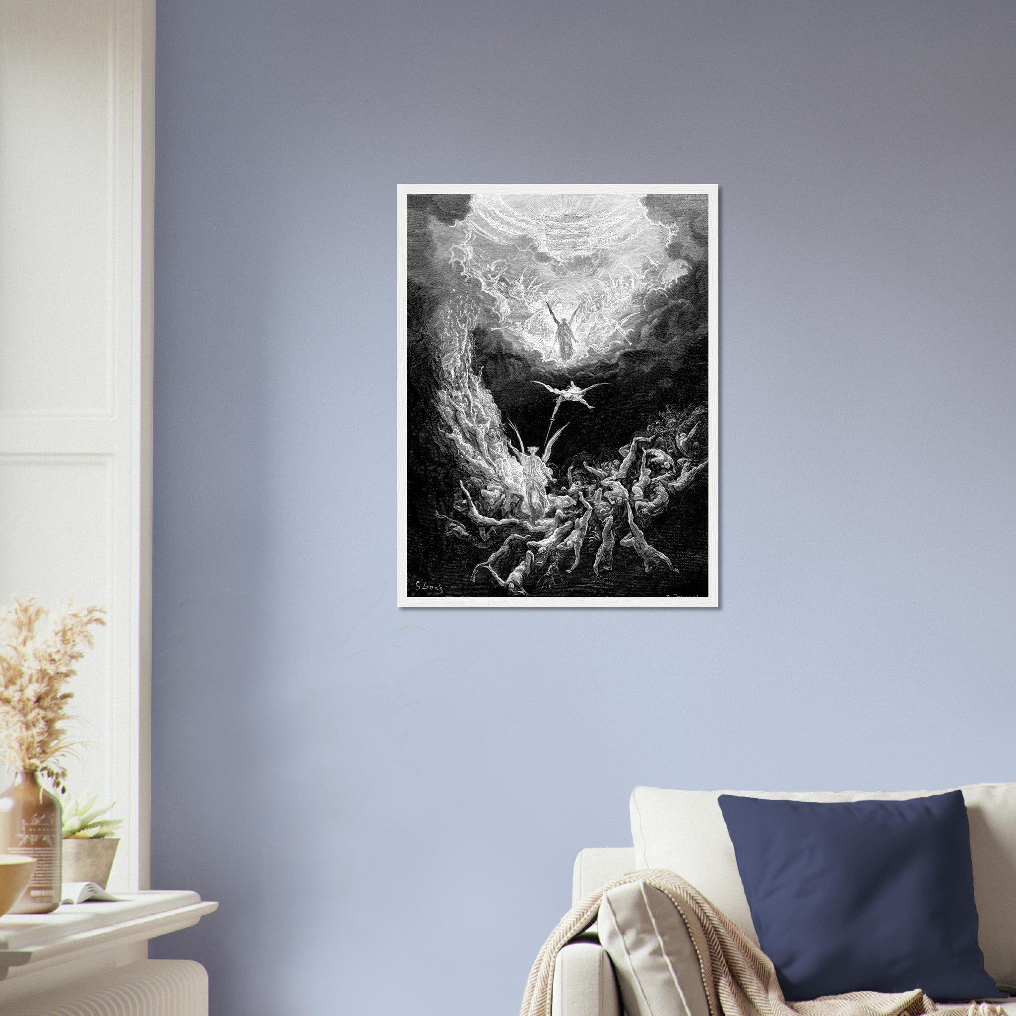 Gustave Dore Framed - Last Judgement Framed Print, From La Grand Bible De Tours 1843 - WallArtPrints4U