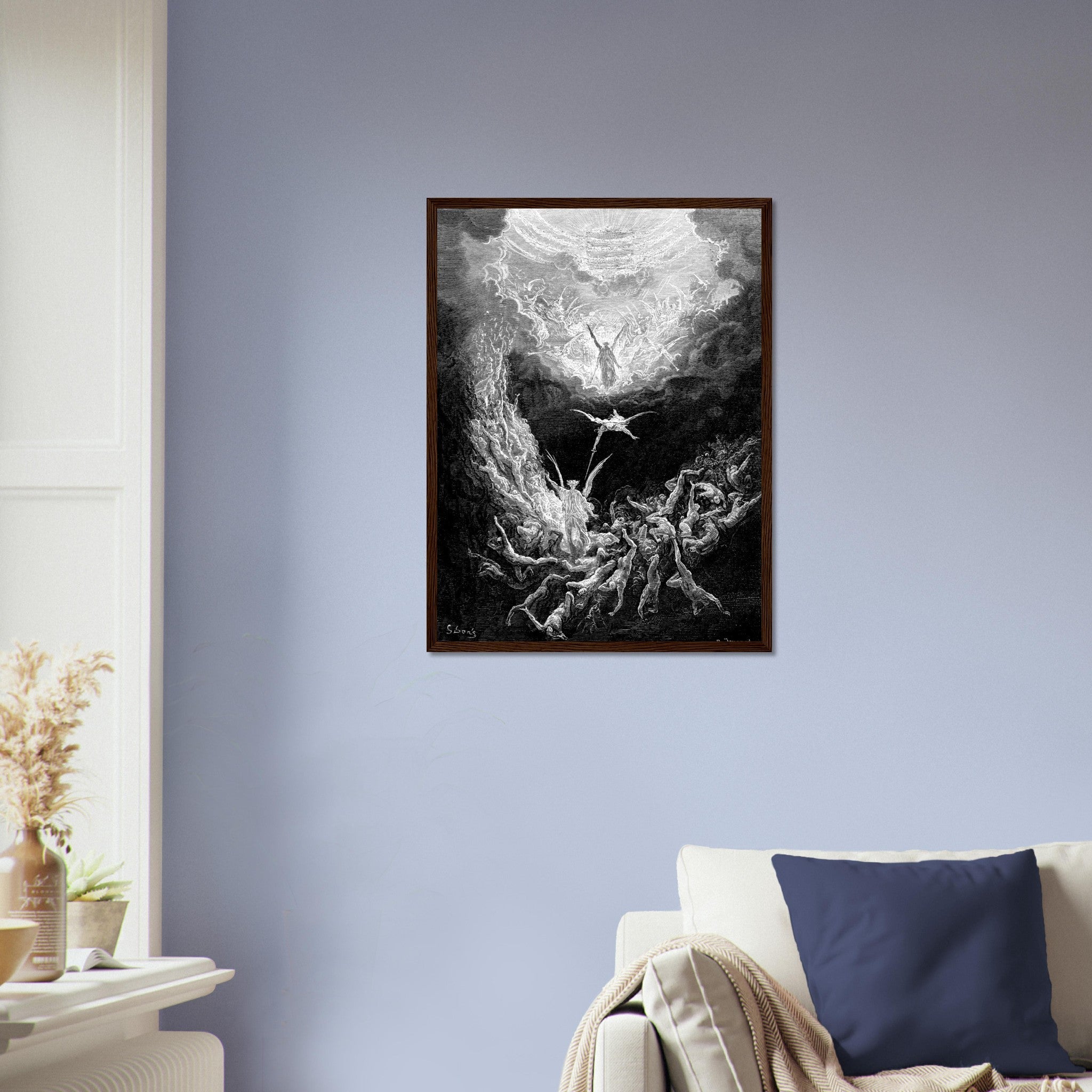 Gustave Dore Framed - Last Judgement Framed Print, From La Grand Bible De Tours 1843 - WallArtPrints4U