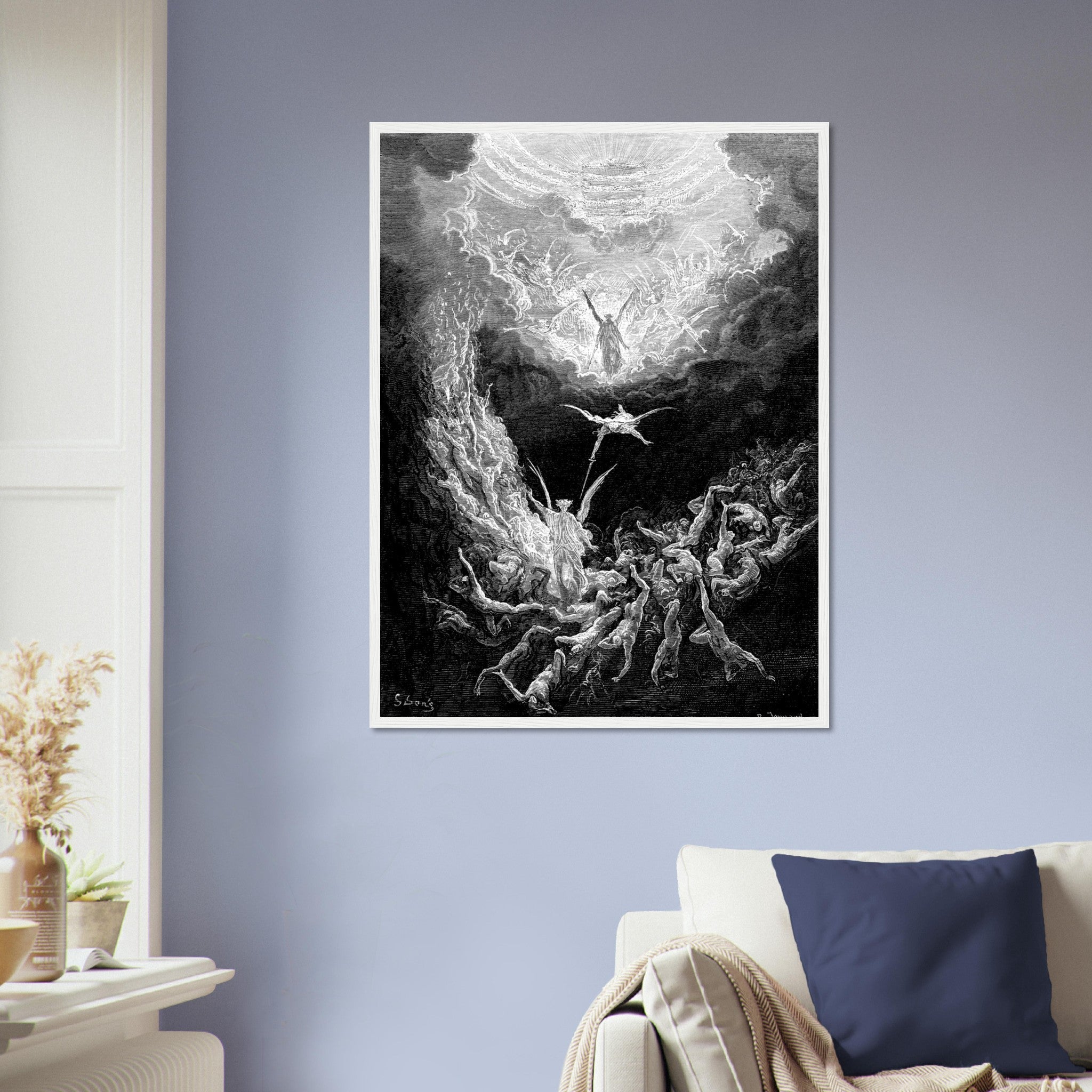 Gustave Dore Framed - Last Judgement Framed Print, From La Grand Bible De Tours 1843 - WallArtPrints4U