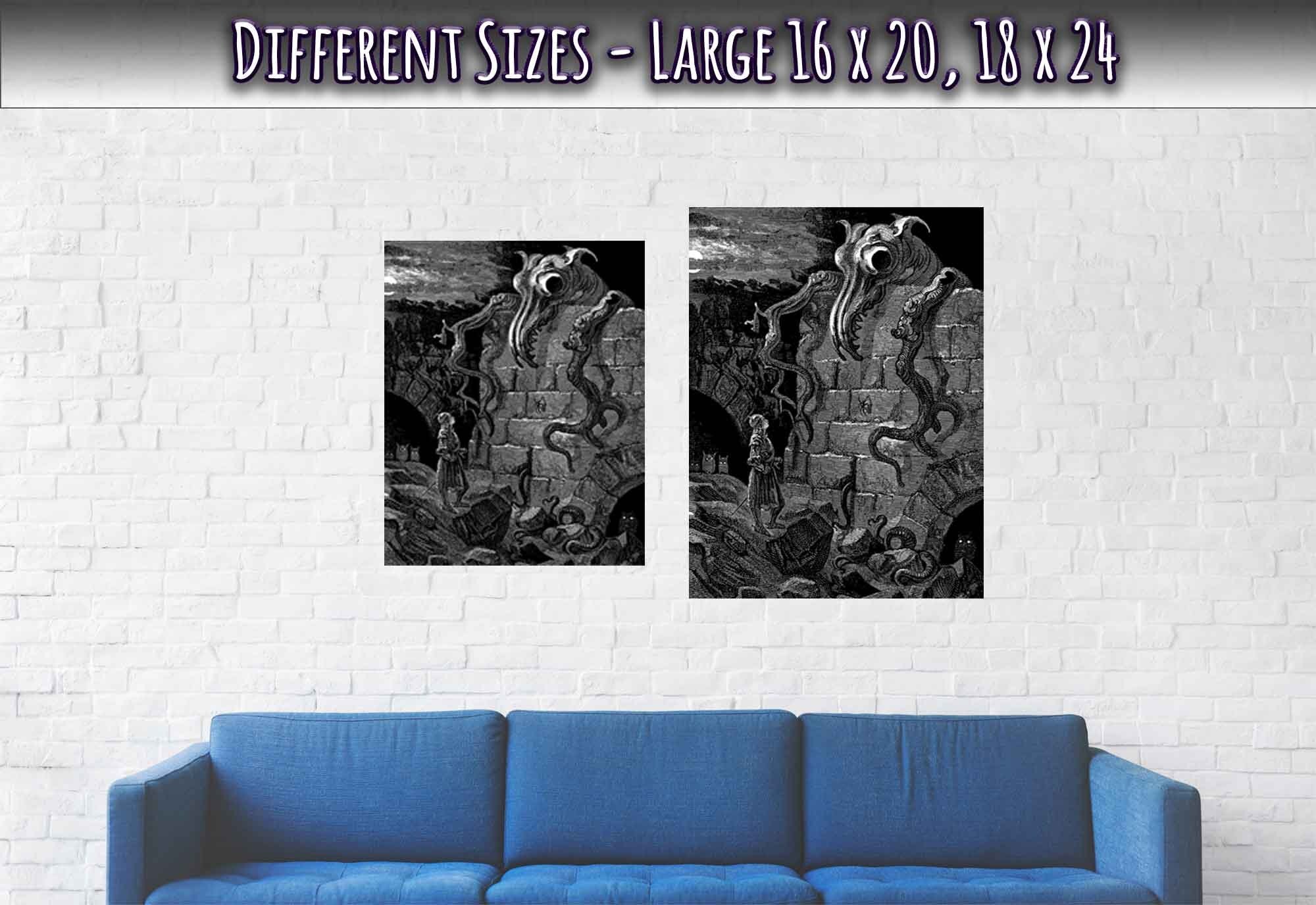 Gustave Dore Poster - Gnarled Monster Print, From The Legend Of Croquemitaine. - WallArtPrints4U