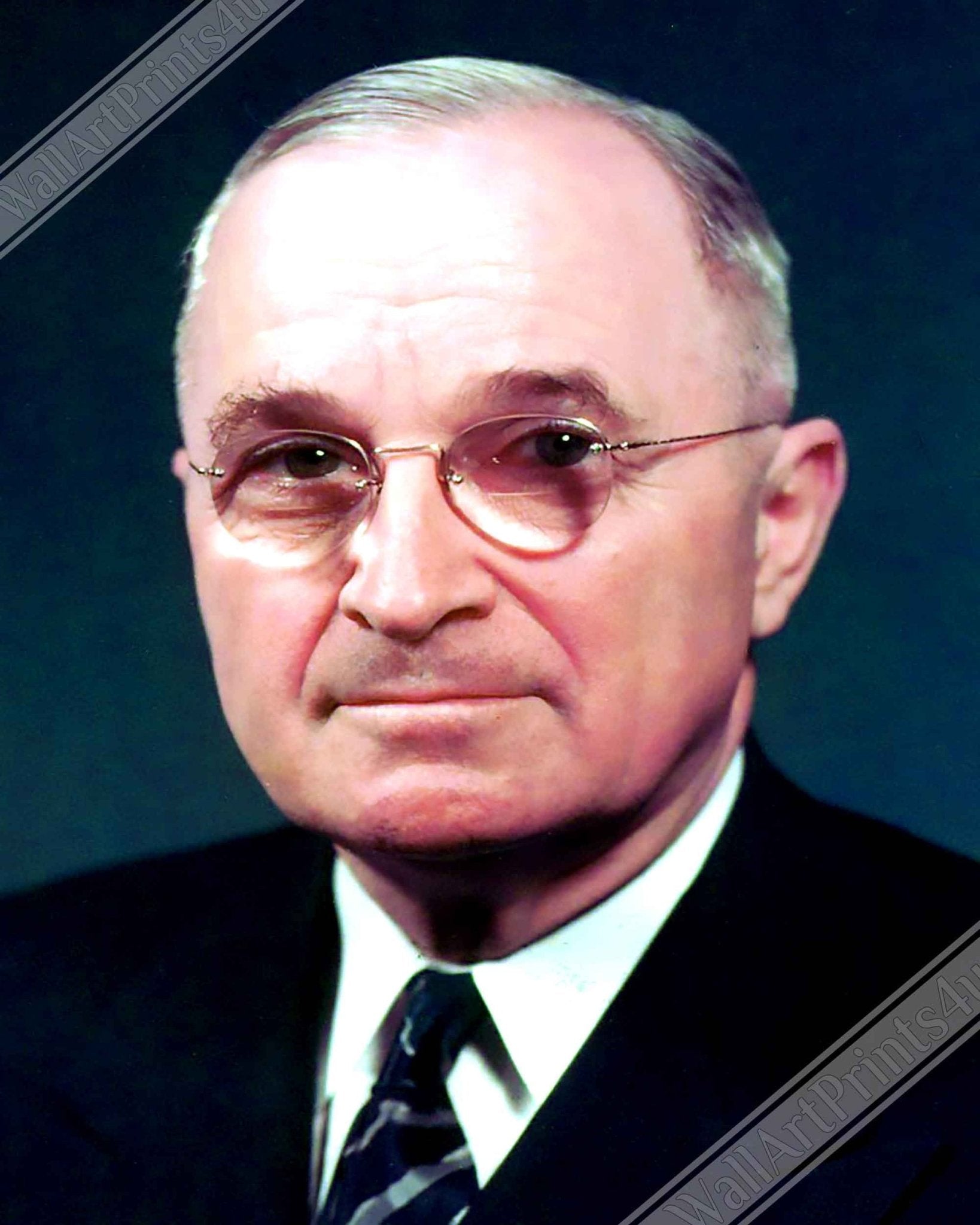 Harry Truman Canvas, 33rd President Of These United States, Vintage Photo Portrait - Harry Truman Canvas Print - WallArtPrints4U