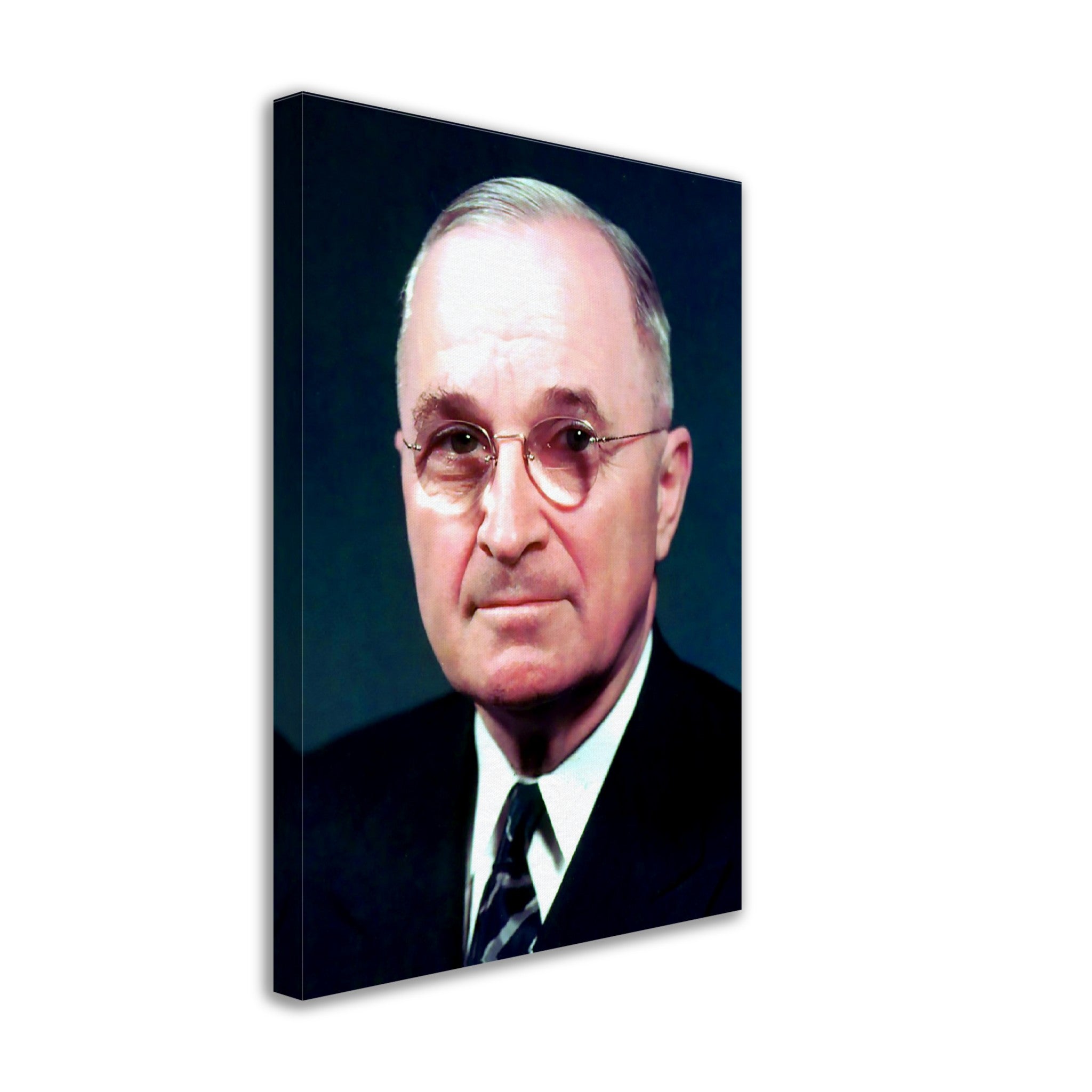 Harry Truman Canvas, 33rd President Of These United States, Vintage Photo Portrait - Harry Truman Canvas Print - WallArtPrints4U