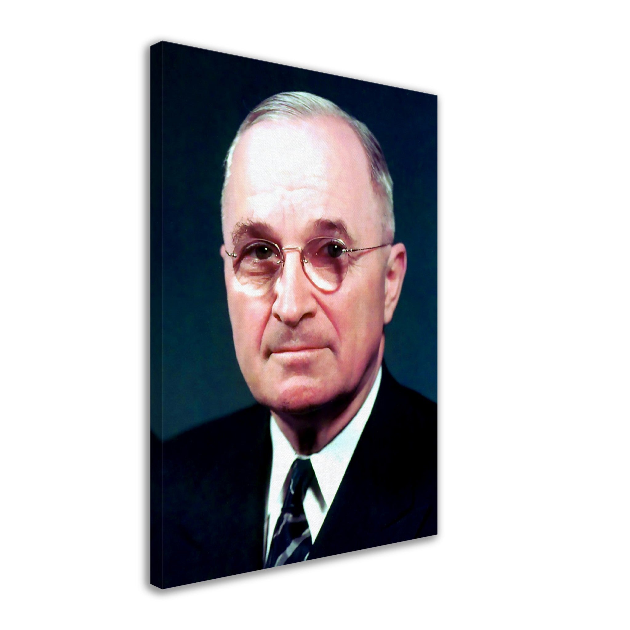 Harry Truman Canvas, 33rd President Of These United States, Vintage Photo Portrait - Harry Truman Canvas Print - WallArtPrints4U