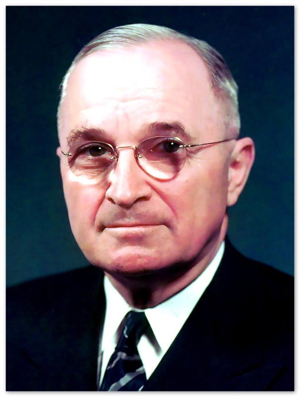 Harry Truman Poster, 33rd President Of These United States, Vintage Photo Portrait - Harry Truman Print - WallArtPrints4U