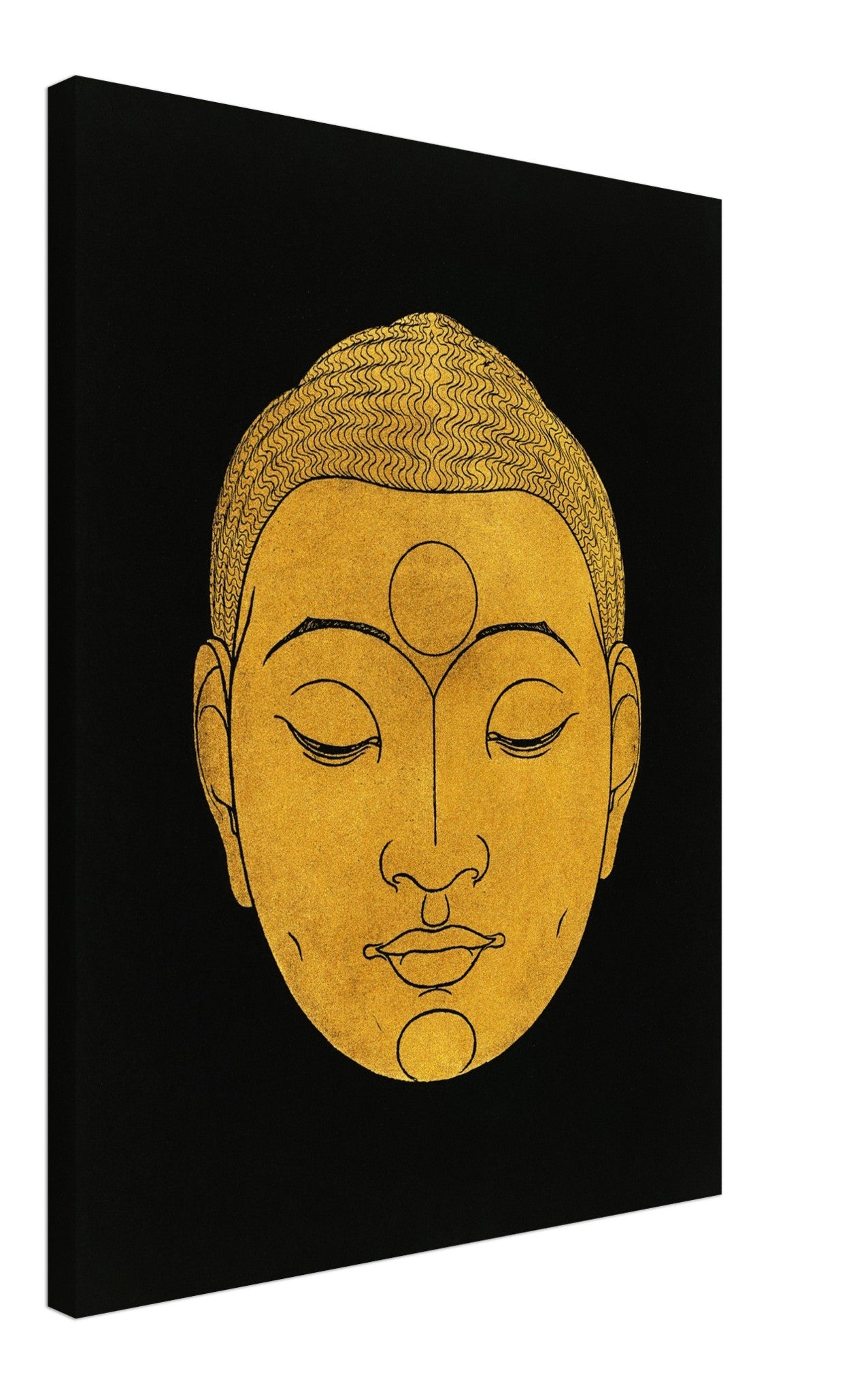 Head Of Buddha Canvas Print, Vintage From Rijksmuseum 1943, Buddha Print, Reijer Stolk - WallArtPrints4U