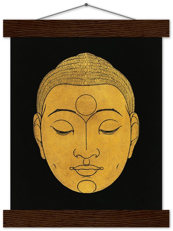 Head Of Buddha Poster, Vintage From Rijksmuseum 1943, Buddha Print, Reijer Stolk - WallArtPrints4U