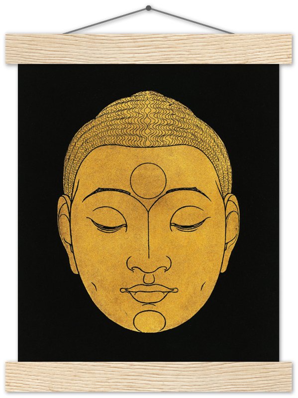 Head Of Buddha Poster, Vintage From Rijksmuseum 1943, Buddha Print, Reijer Stolk - WallArtPrints4U