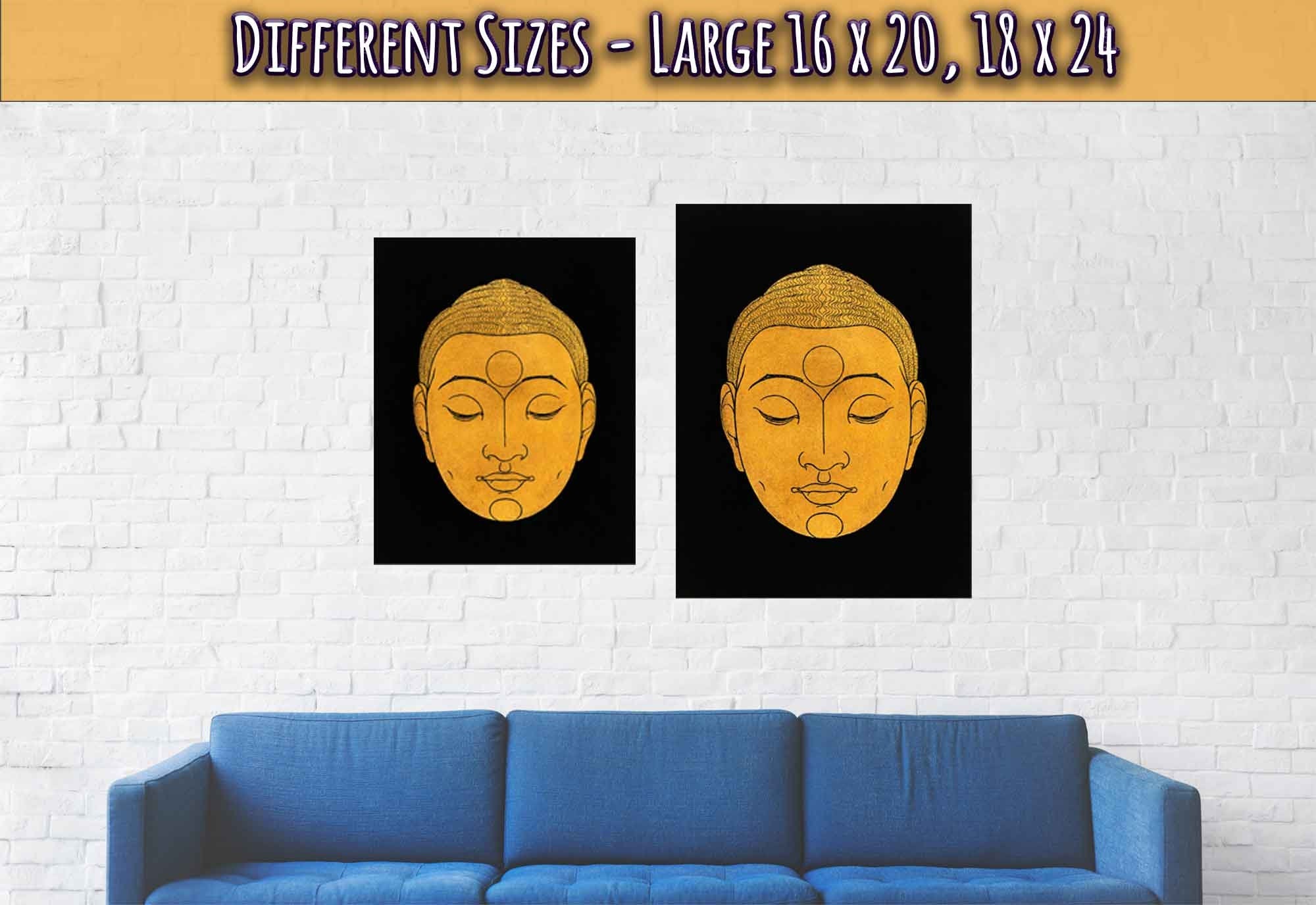 Head Of Buddha Poster, Vintage From Rijksmuseum 1943, Buddha Print, Reijer Stolk - WallArtPrints4U