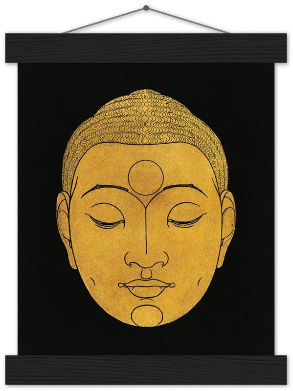 Head Of Buddha Poster, Vintage From Rijksmuseum 1943, Buddha Print, Reijer Stolk - WallArtPrints4U