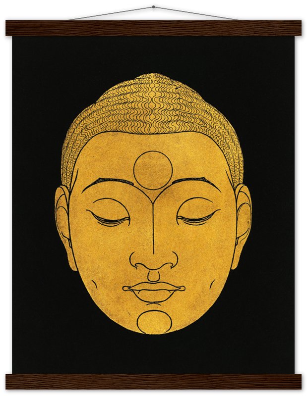 Head Of Buddha Poster, Vintage From Rijksmuseum 1943, Buddha Print, Reijer Stolk - WallArtPrints4U