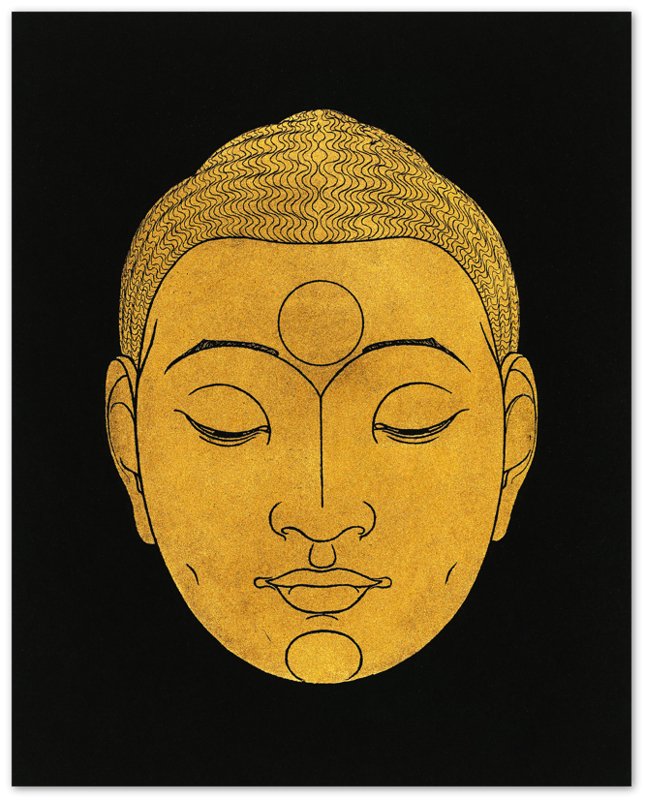 Head Of Buddha Poster, Vintage From Rijksmuseum 1943, Buddha Print, Reijer Stolk - WallArtPrints4U