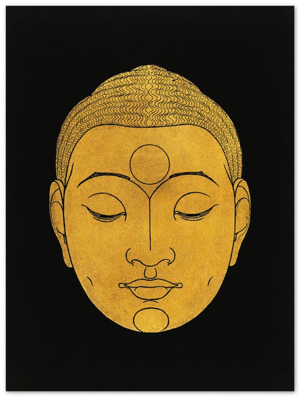 Head Of Buddha Poster, Vintage From Rijksmuseum 1943, Buddha Print, Reijer Stolk - WallArtPrints4U