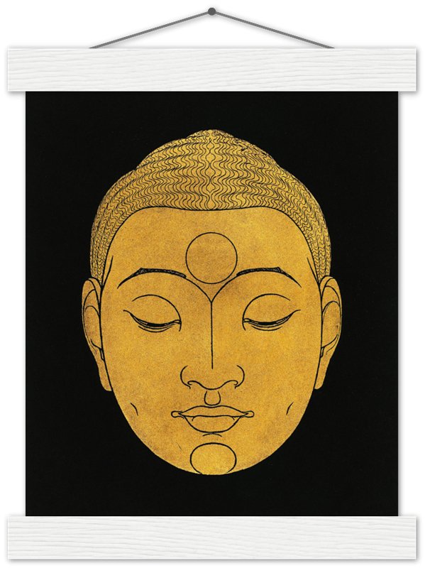Head Of Buddha Poster, Vintage From Rijksmuseum 1943, Buddha Print, Reijer Stolk - WallArtPrints4U