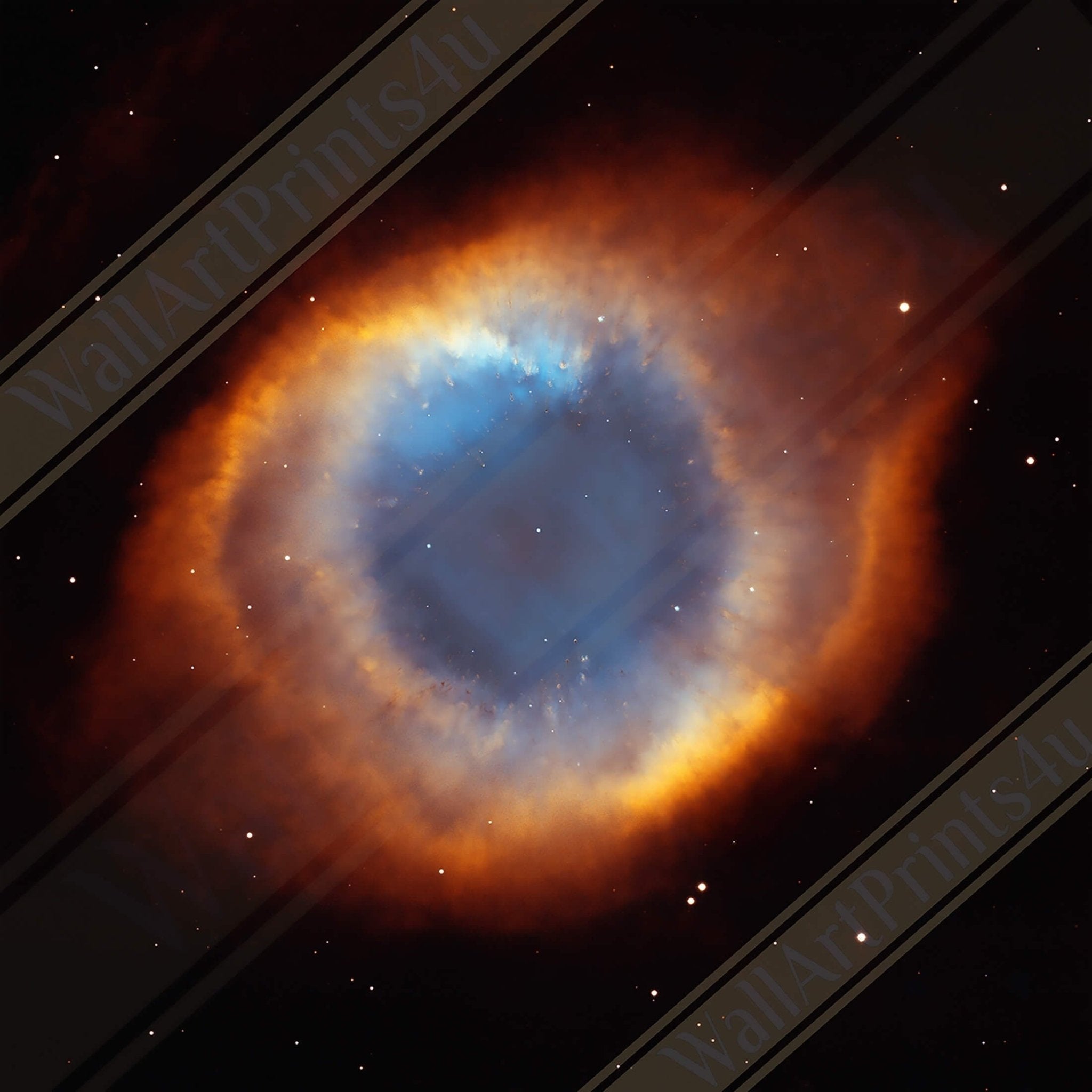 Helix Nebula Eye Of God Canvas, Space Nebula Canvas Wall Art, Exploded Star, Hubble Telescope - WallArtPrints4U