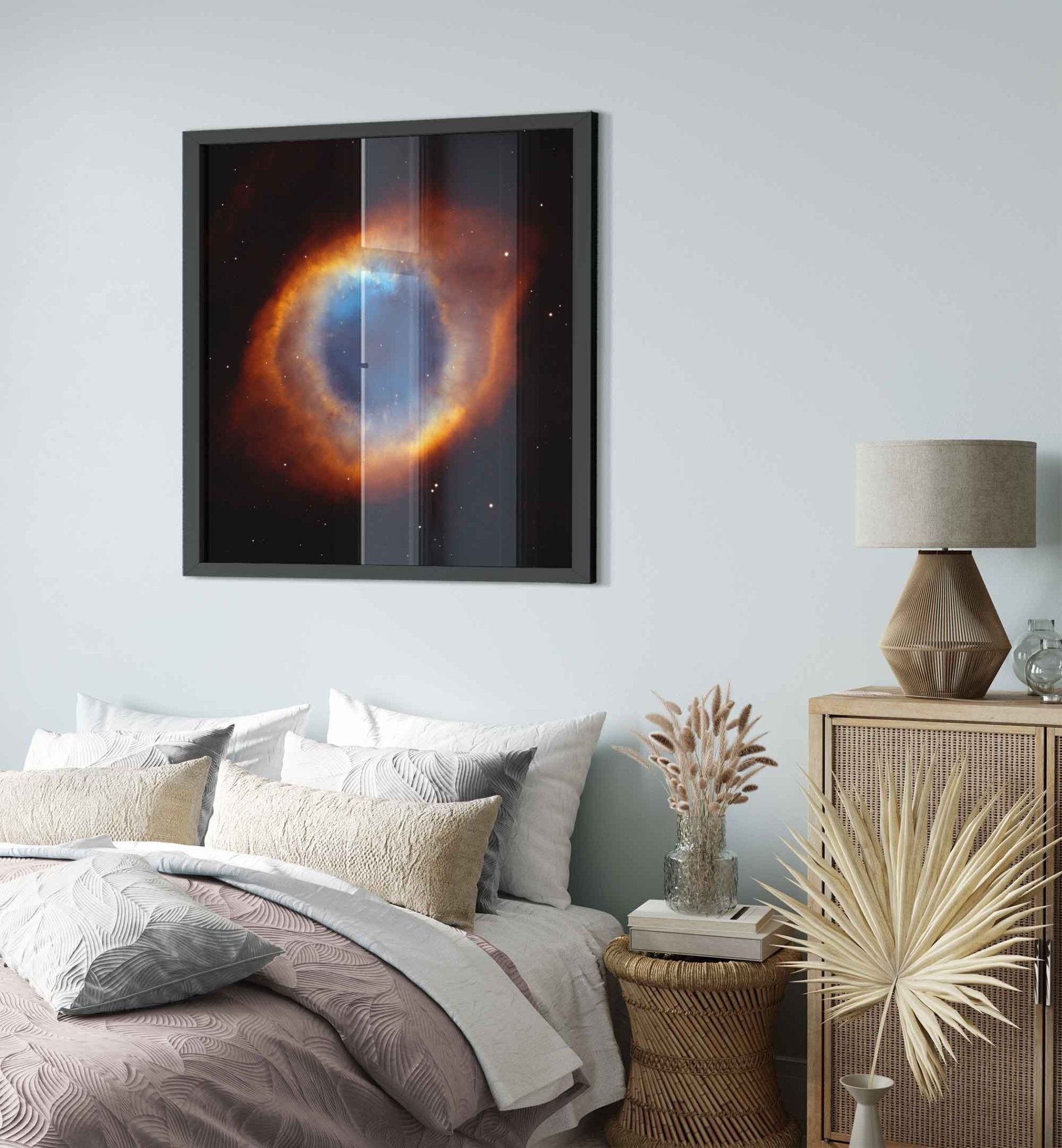 Helix Nebula Eye Of God Framed, Space Nebula Framed Wall Art, Exploded Star, Hubble Telescope - WallArtPrints4U